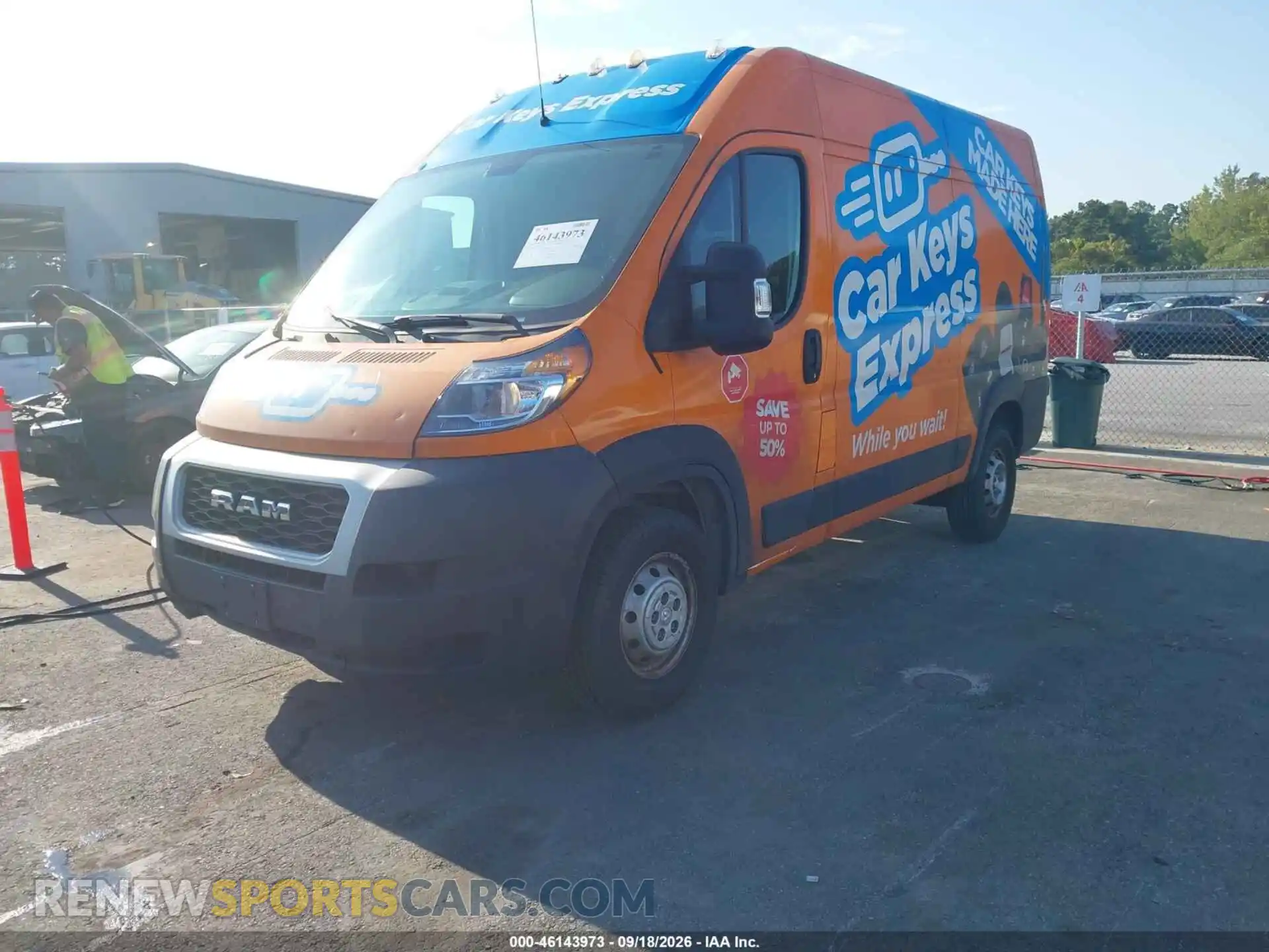 2 Photograph of a damaged car 3C6LRVBG5ME546288 RAM PROMASTER 2021