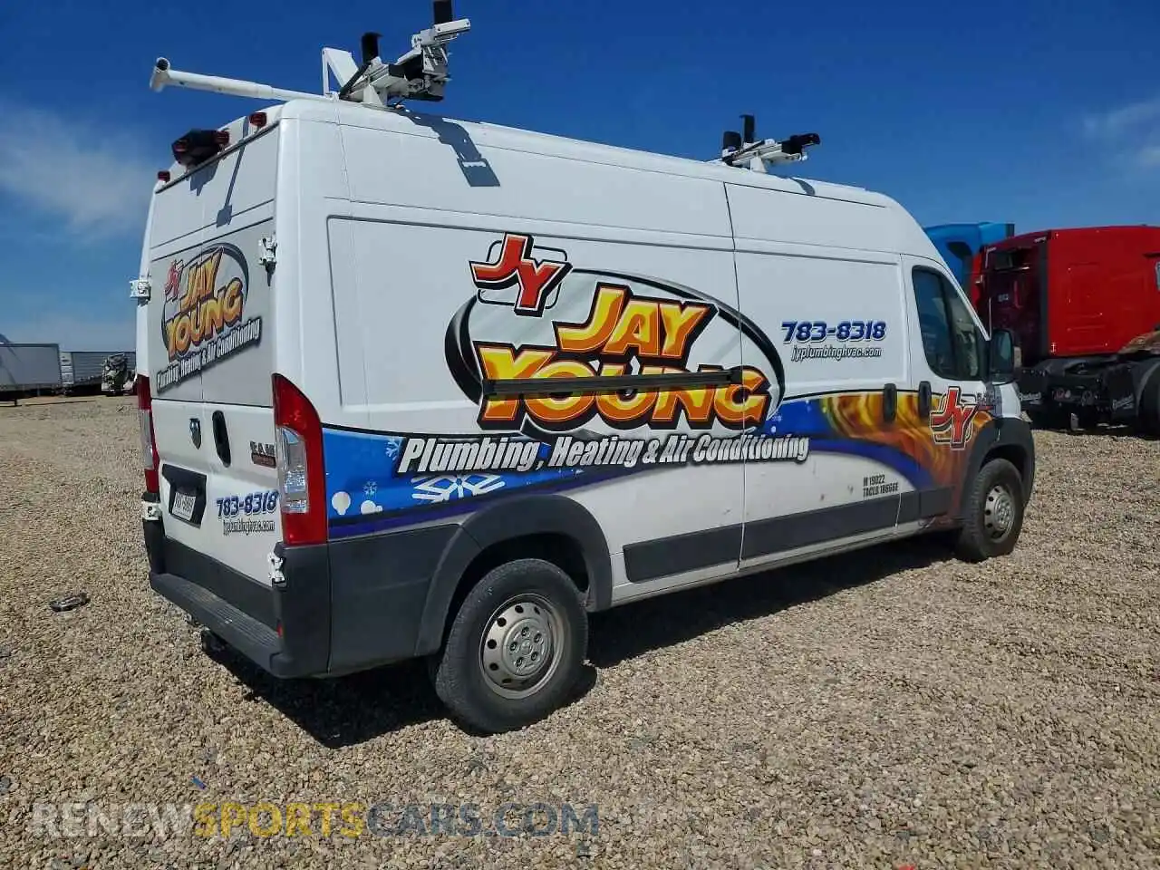 3 Photograph of a damaged car 3C6LRVDG1ME522910 RAM PROMASTER 2021