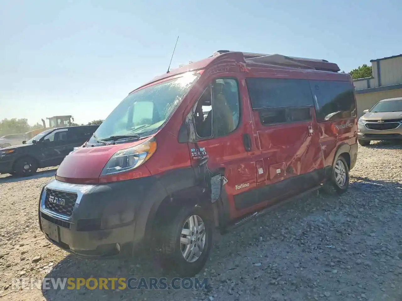 1 Photograph of a damaged car 3C6TRVAG2LE127489 RAM PROMASTER 2021