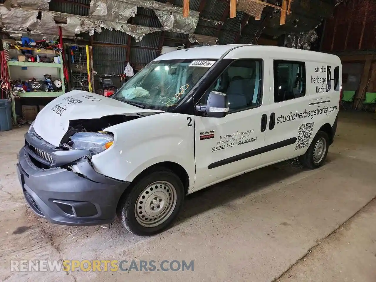 1 Photograph of a damaged car ZFBHRFAB7M6V27275 RAM PROMASTER 2021