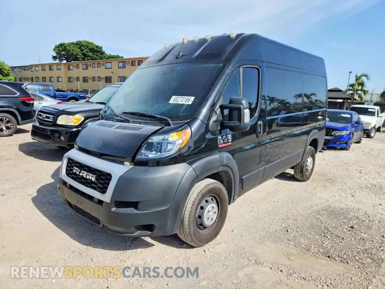 1 Photograph of a damaged car 3C6LRVBG2NE131365 RAM PROMASTER 2022