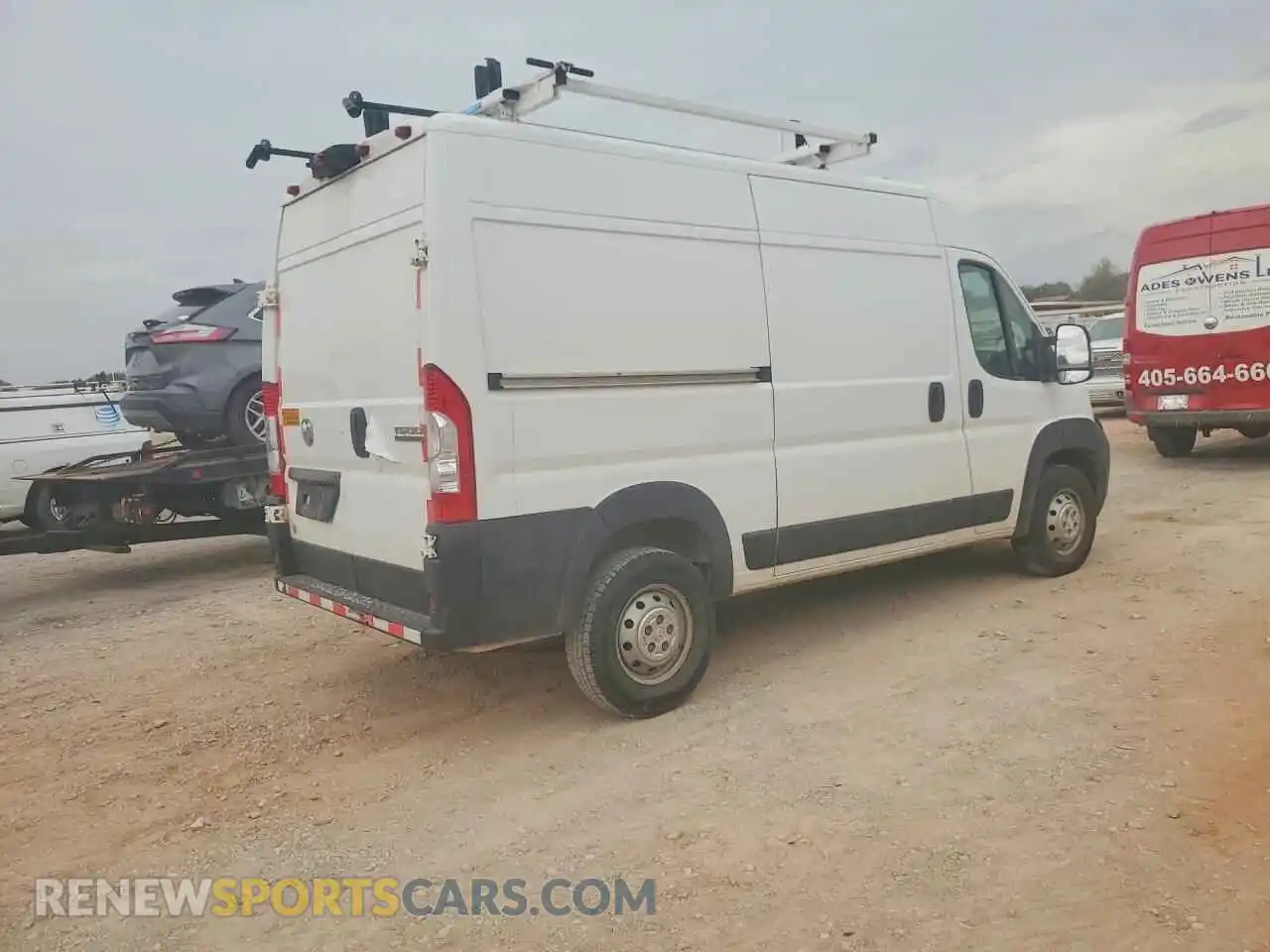 3 fotografías del automóvil dañado 3C6LRVBG2PE585537 RAM PROMASTER 2023