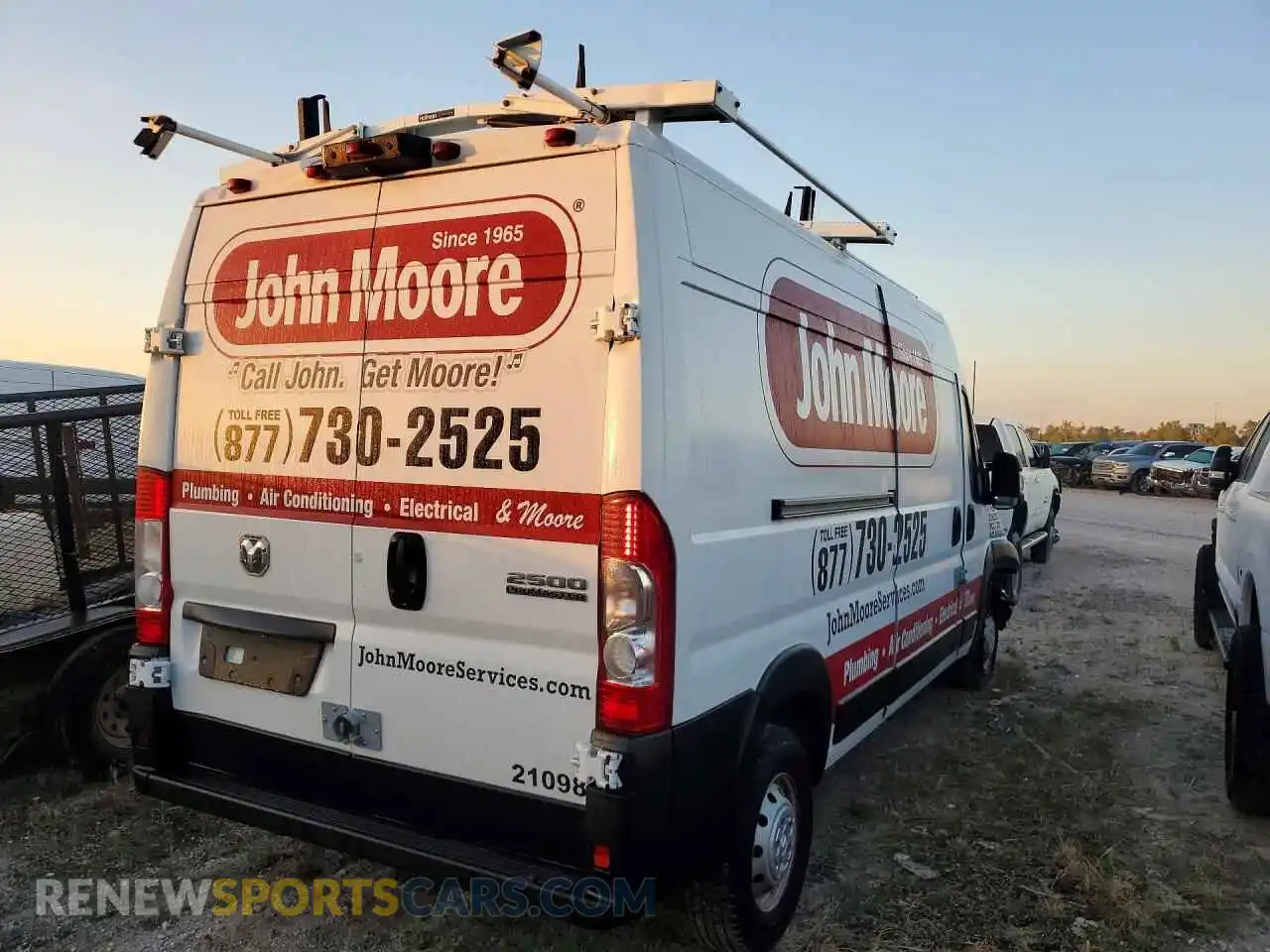 3 fotografías del automóvil dañado 3C6LRVDG9PE541869 RAM PROMASTER 2023