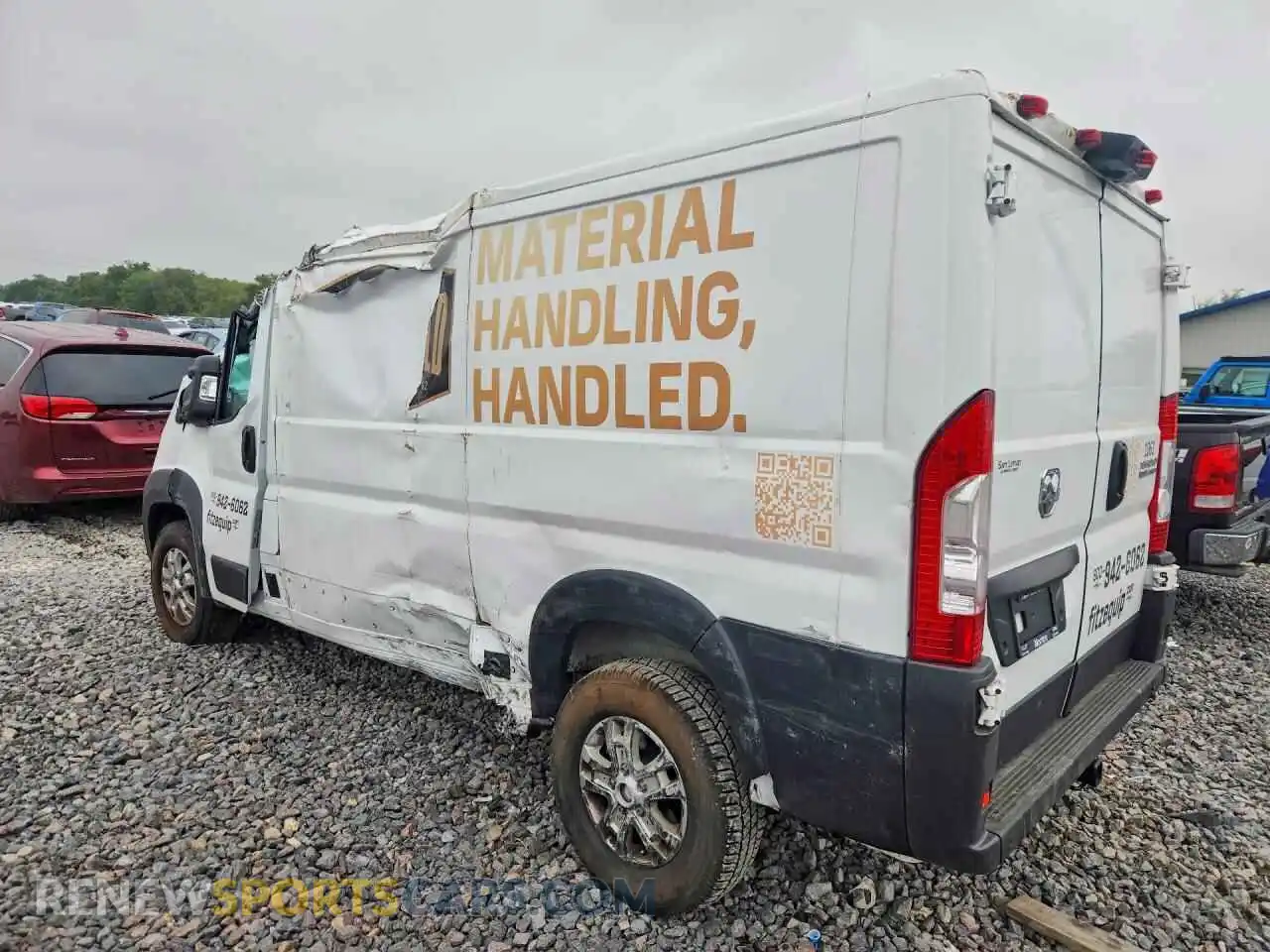 2 Фотография поврежденного автомобиля 3C6LRVAGXRE112053 RAM PROMASTER 2024