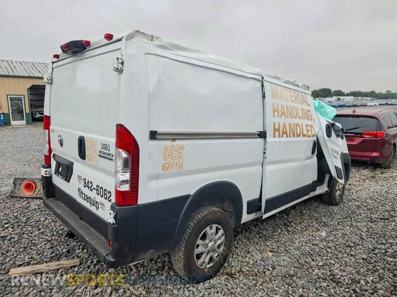 3 Фотография поврежденного автомобиля 3C6LRVAGXRE112053 RAM PROMASTER 2024