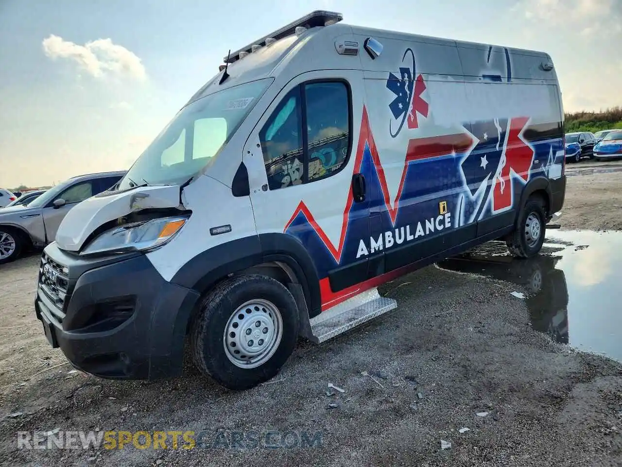 1 Photograph of a damaged car 3C6LRVDG6RE107511 RAM PROMASTER 2024