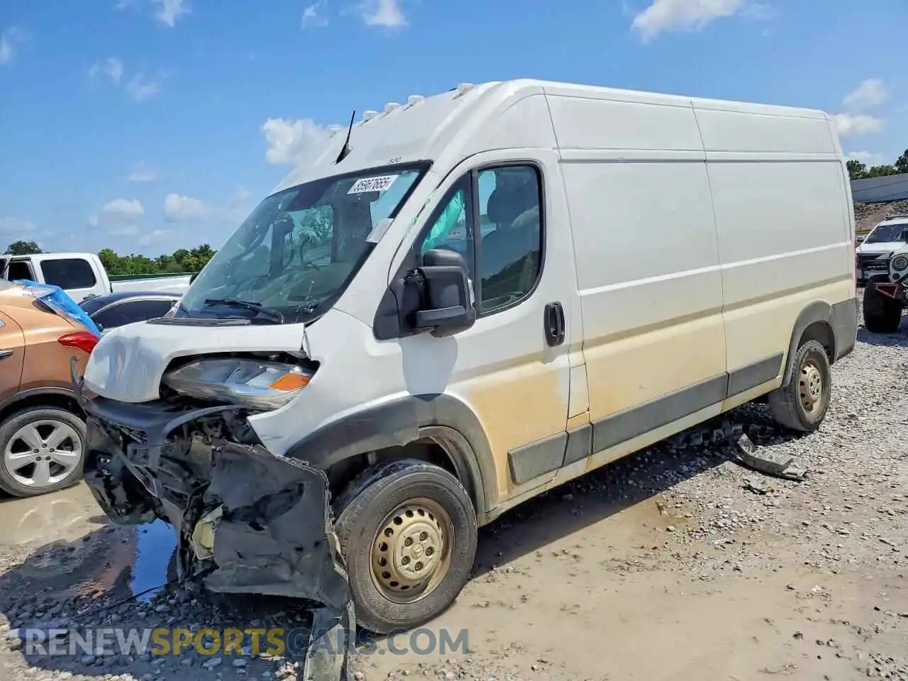 1 Photograph of a damaged car 3C6LRVDG4SE564758 RAM PROMASTER 2025