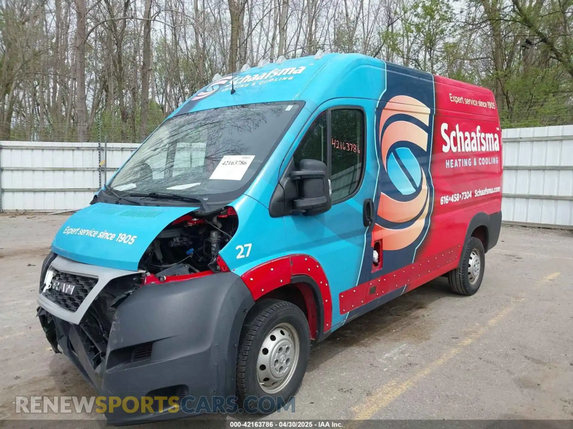 2 Photograph of a damaged car 3C6TRVCG0KE509757 RAM PROMASTER 2500 2019