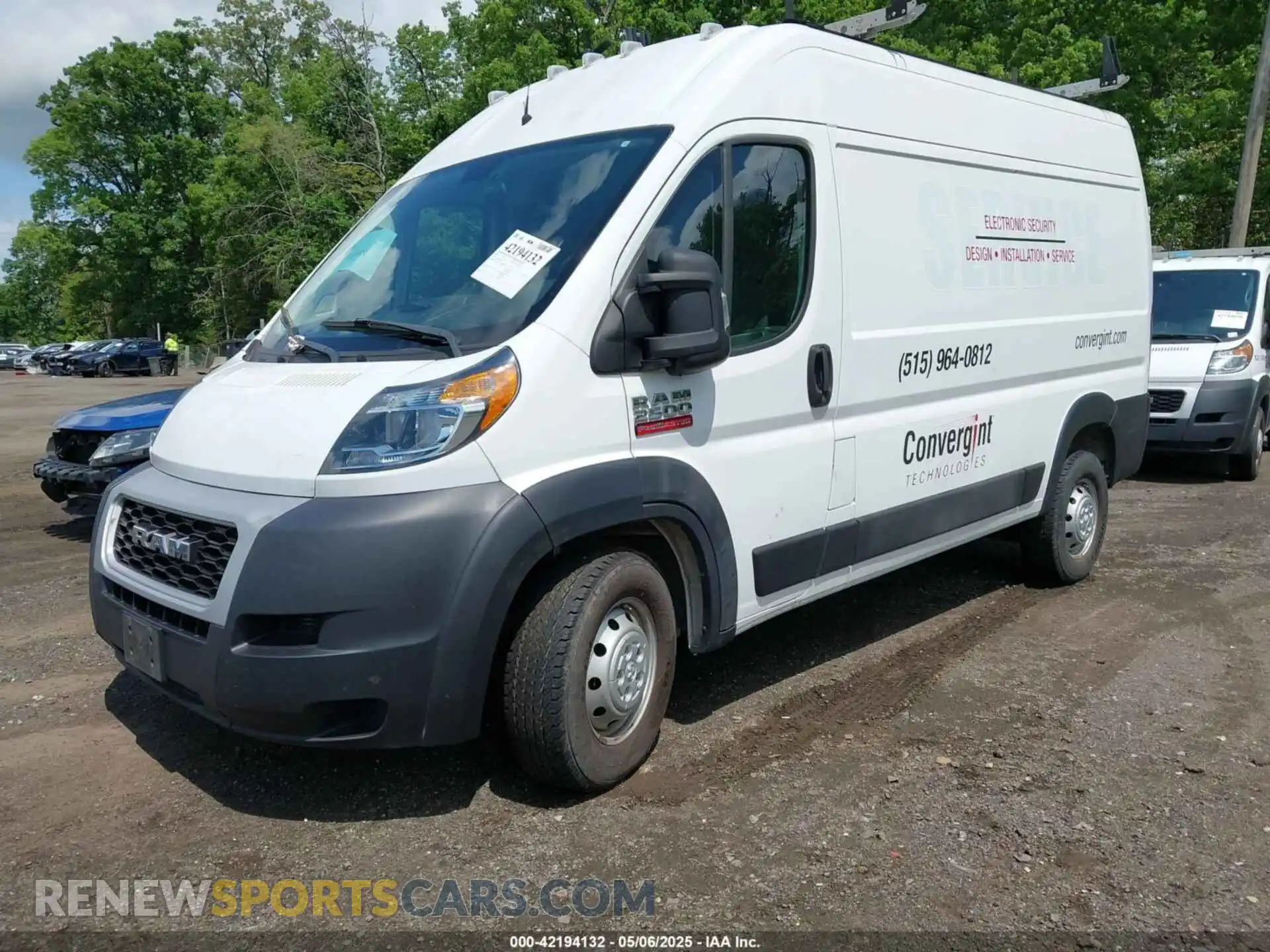 2 Фотография поврежденного автомобиля 3C6TRVCG0KE563155 RAM PROMASTER 2500 2019
