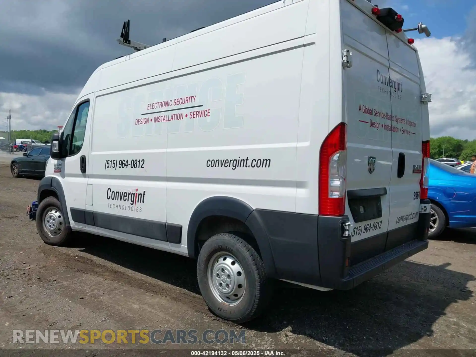 3 Фотография поврежденного автомобиля 3C6TRVCG0KE563155 RAM PROMASTER 2500 2019