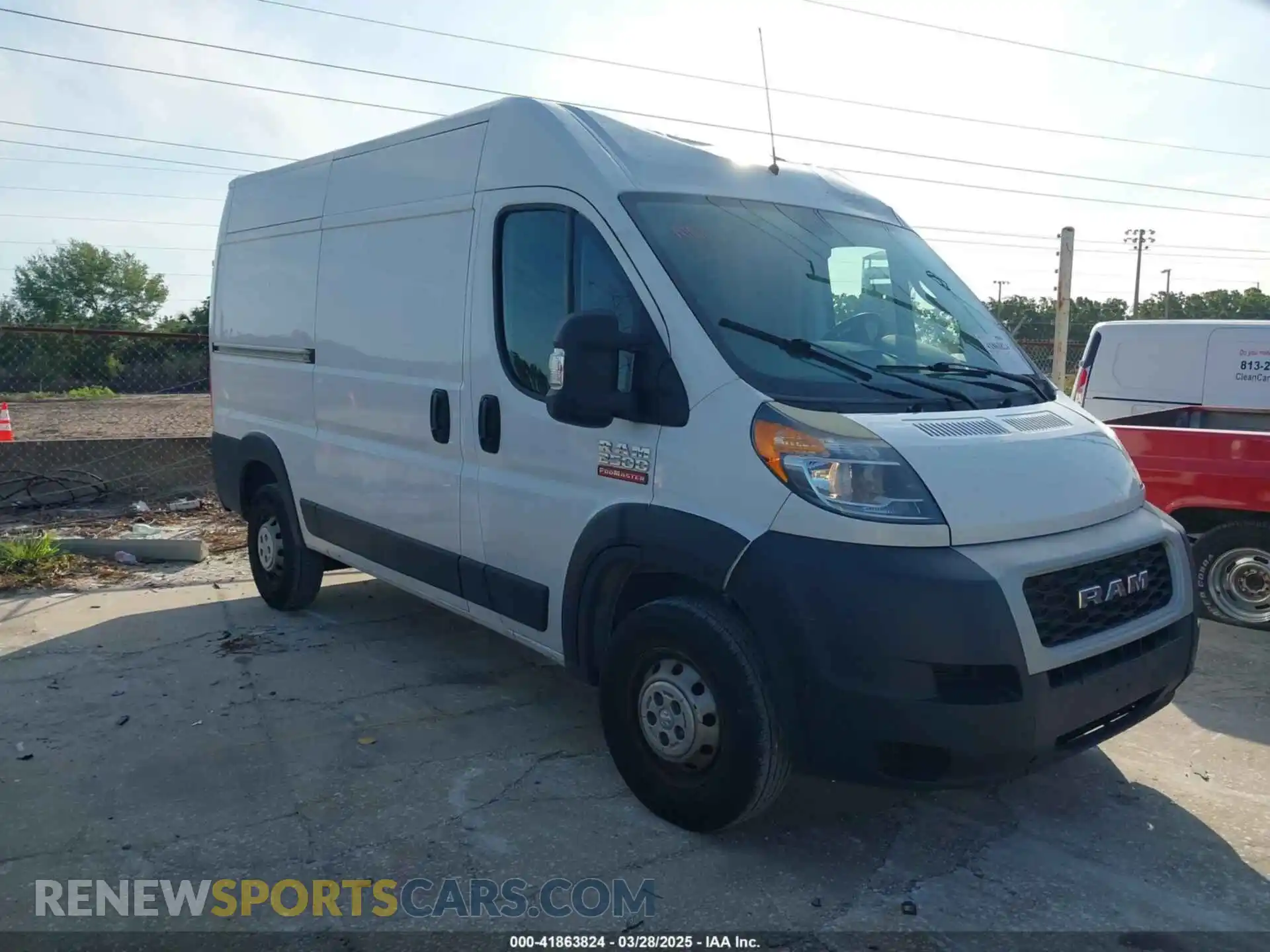 1 Photograph of a damaged car 3C6TRVCG7KE502322 RAM PROMASTER 2500 2019
