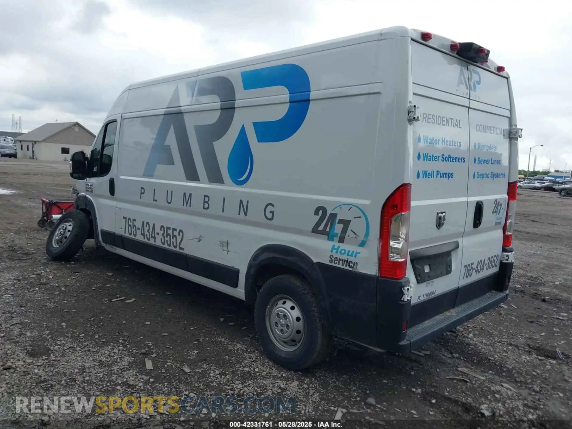 3 Фотография поврежденного автомобиля 3C6TRVDG1KE534374 RAM PROMASTER 2500 2019