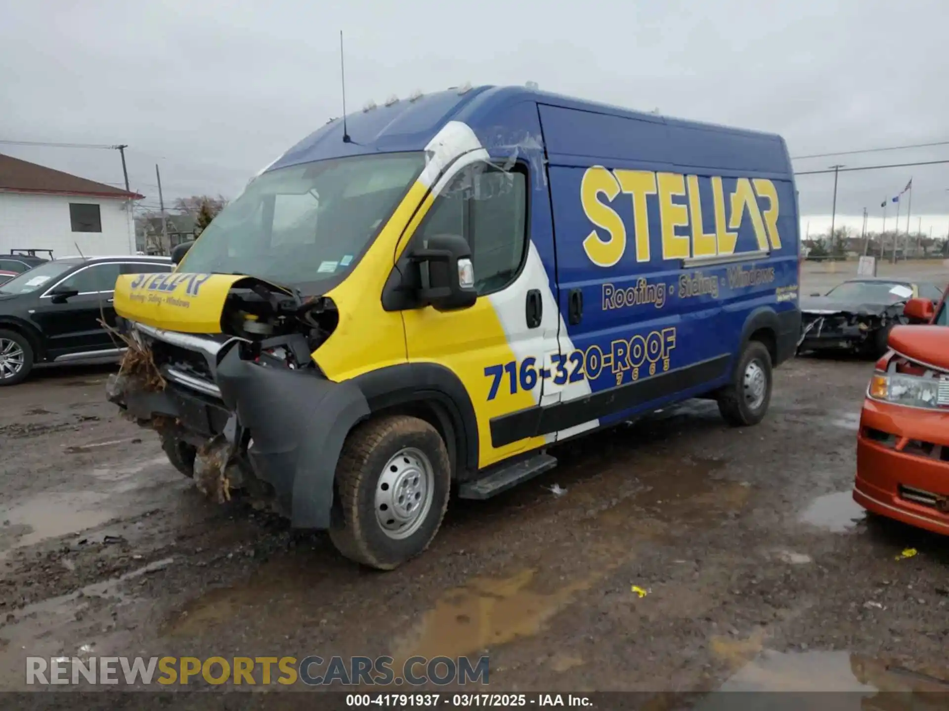 2 Photograph of a damaged car 3C6ERVDG7ME502640 RAM PROMASTER 2500 2021