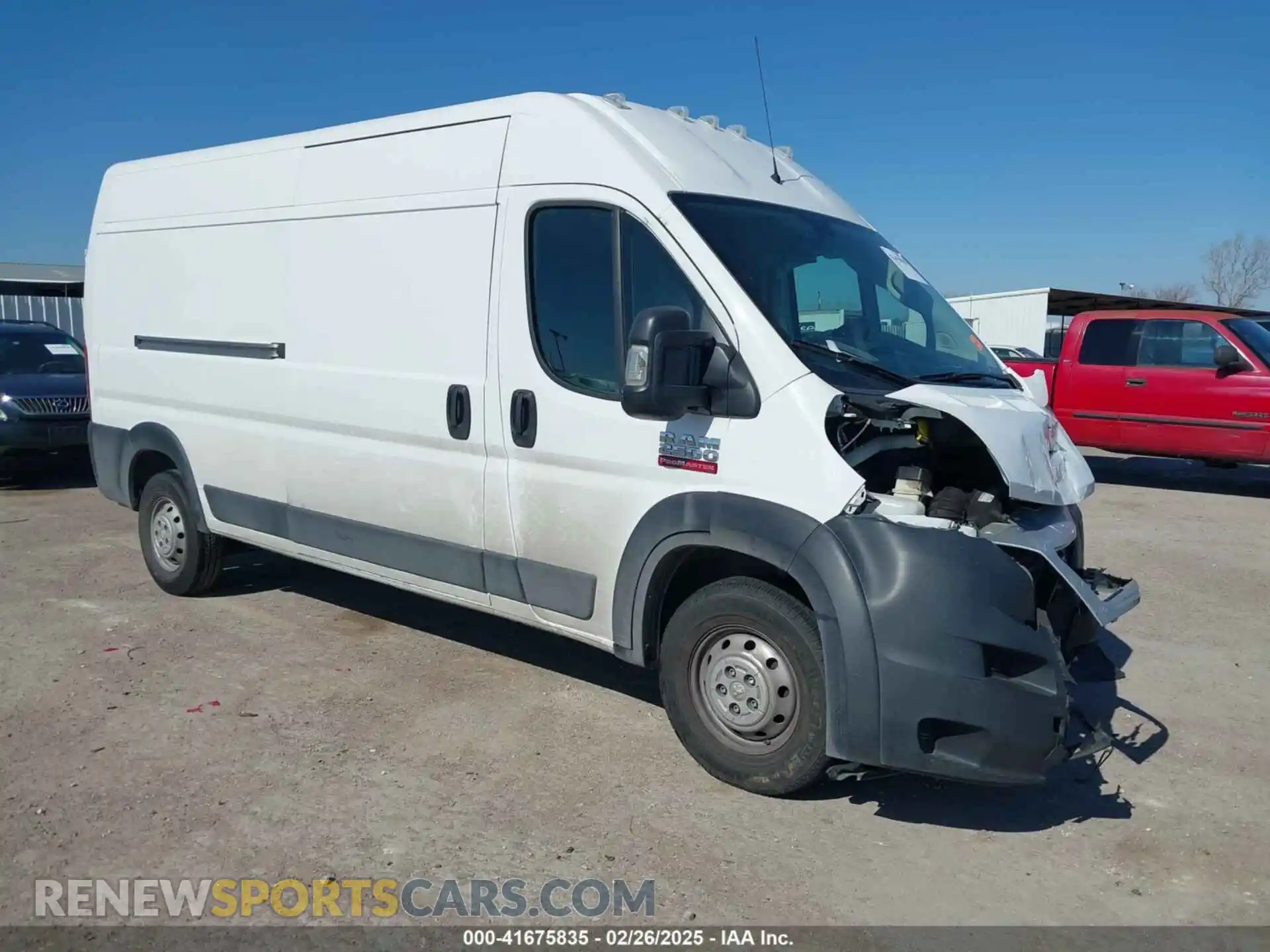 1 Photograph of a damaged car 3C6ERVDG9ME508729 RAM PROMASTER 2500 2021