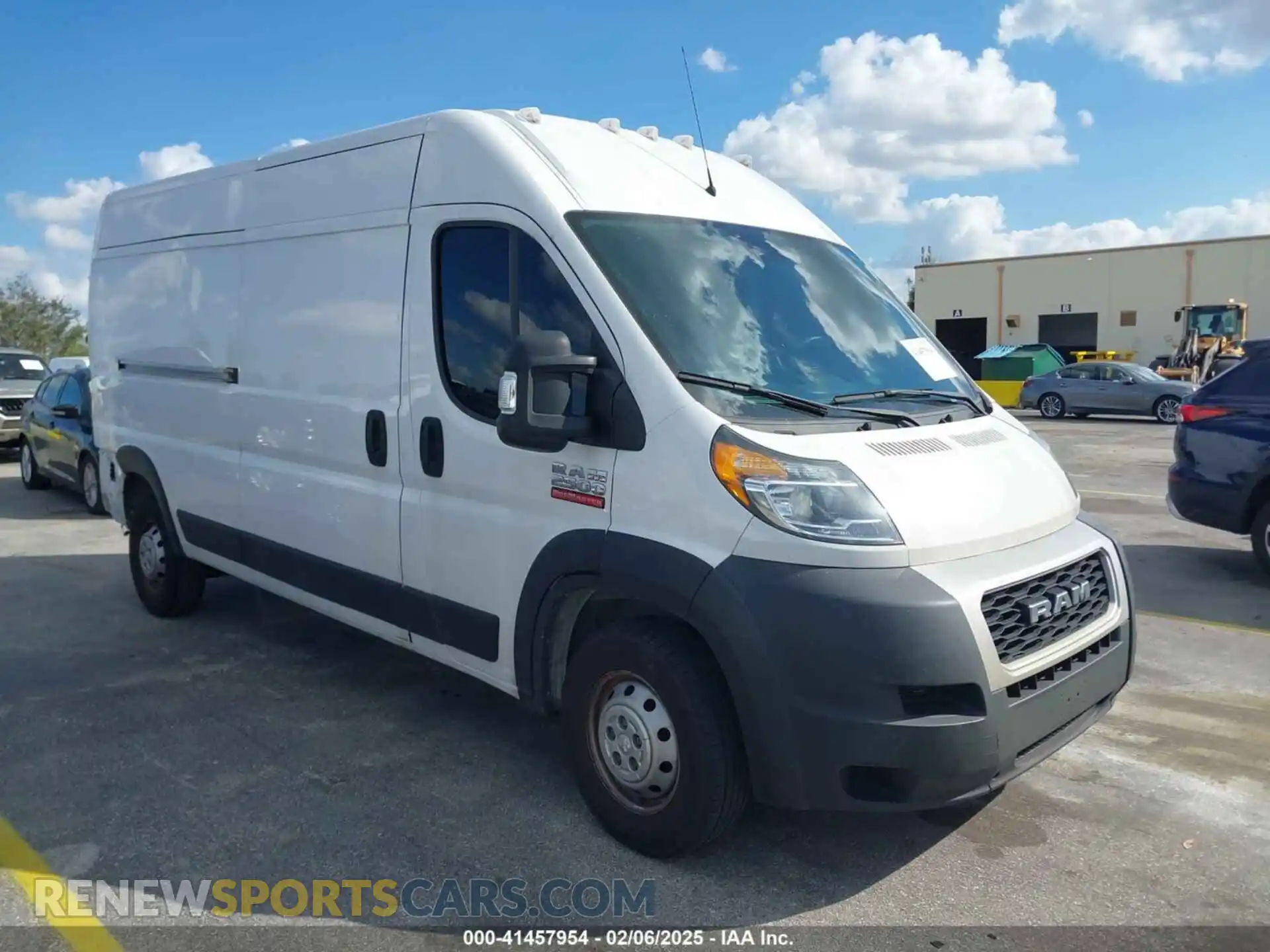 1 Photograph of a damaged car 3C6LRVDG0ME555574 RAM PROMASTER 2500 2021