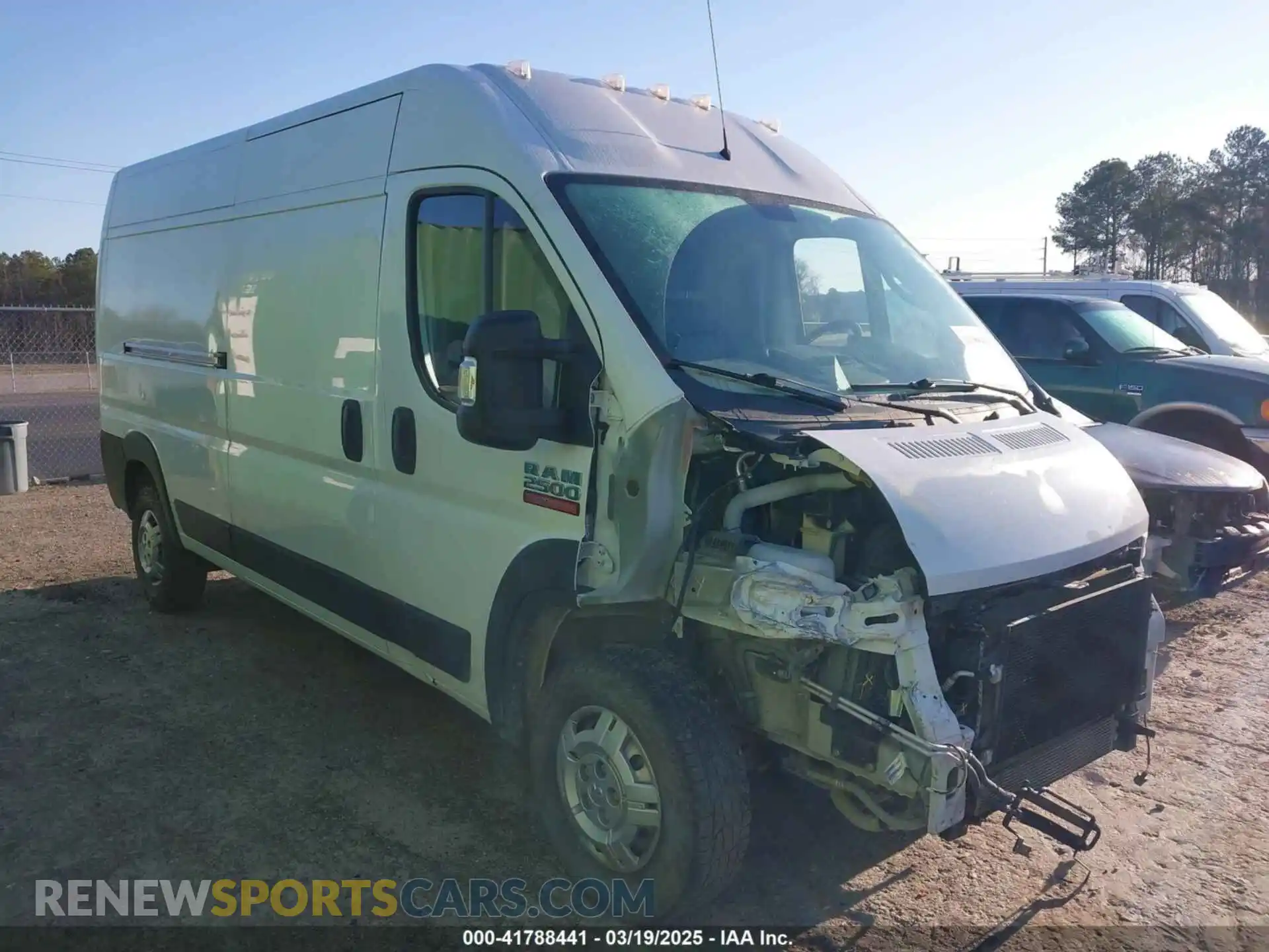 1 Photograph of a damaged car 3C6LRVDG1ME559617 RAM PROMASTER 2500 2021