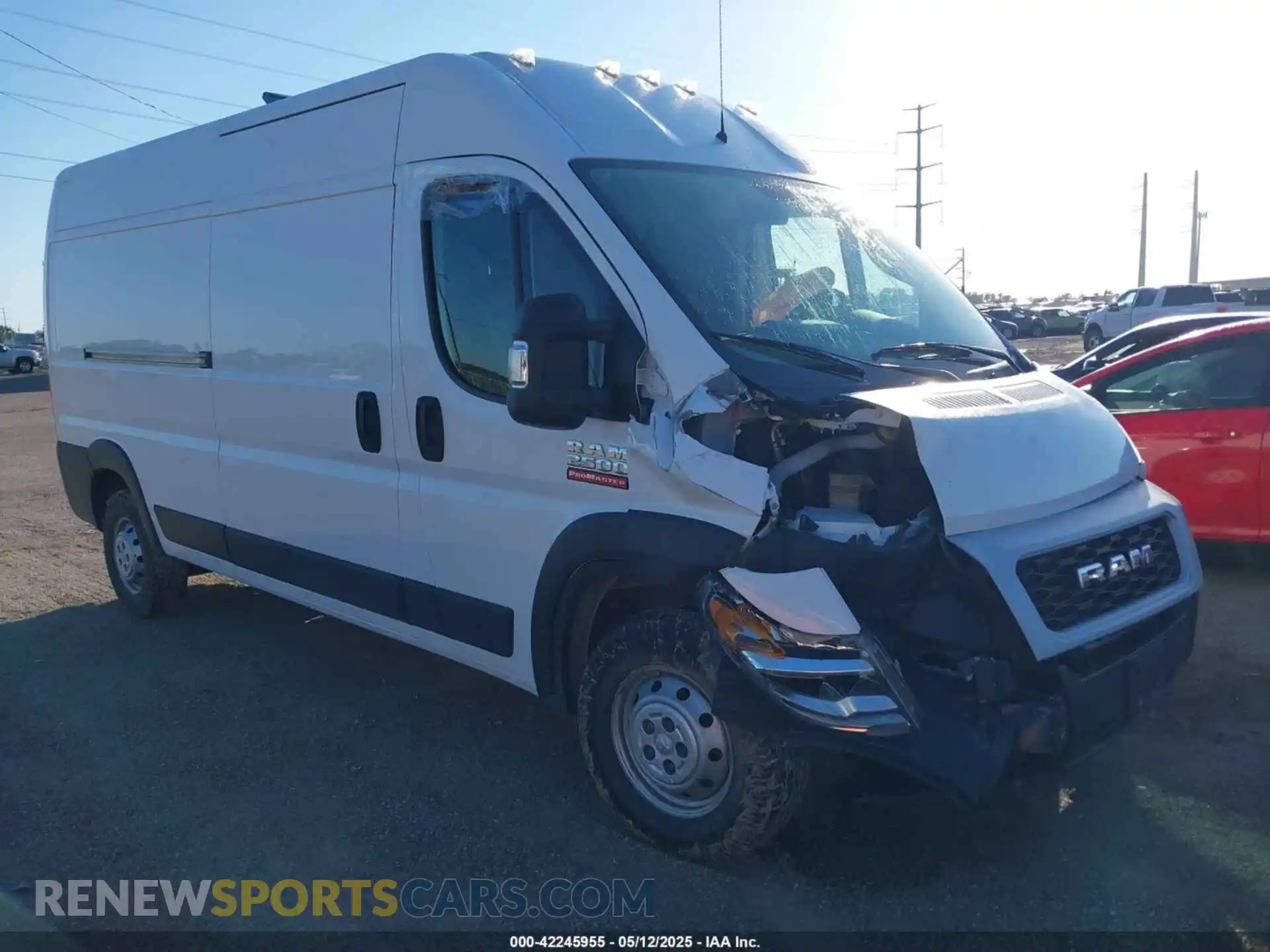 1 Photograph of a damaged car 3C6LRVDG3ME524187 RAM PROMASTER 2500 2021