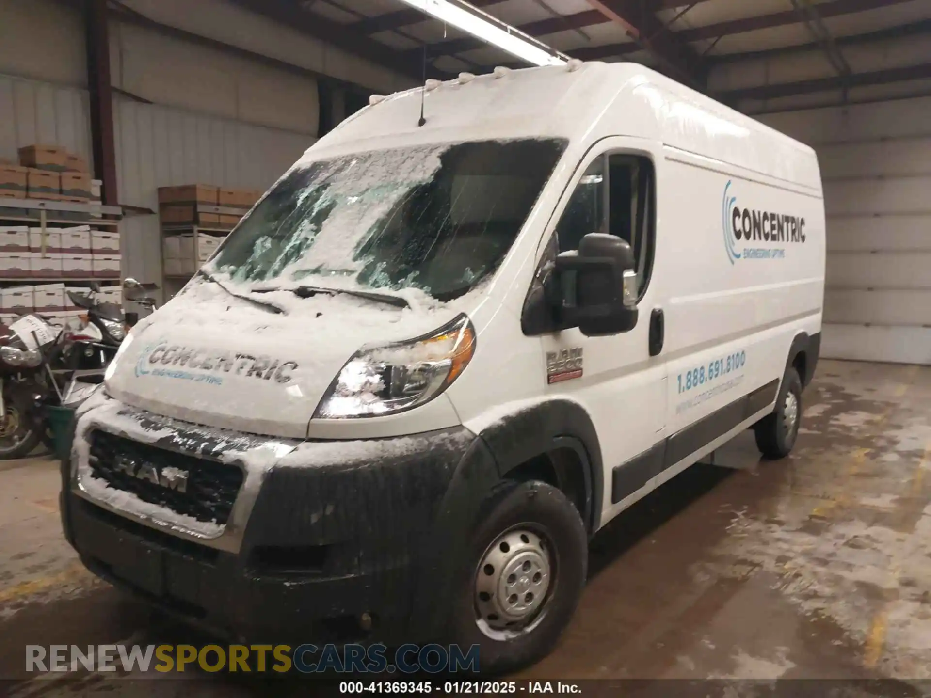 2 Photograph of a damaged car 3C6LRVDG9ME548302 RAM PROMASTER 2500 2021