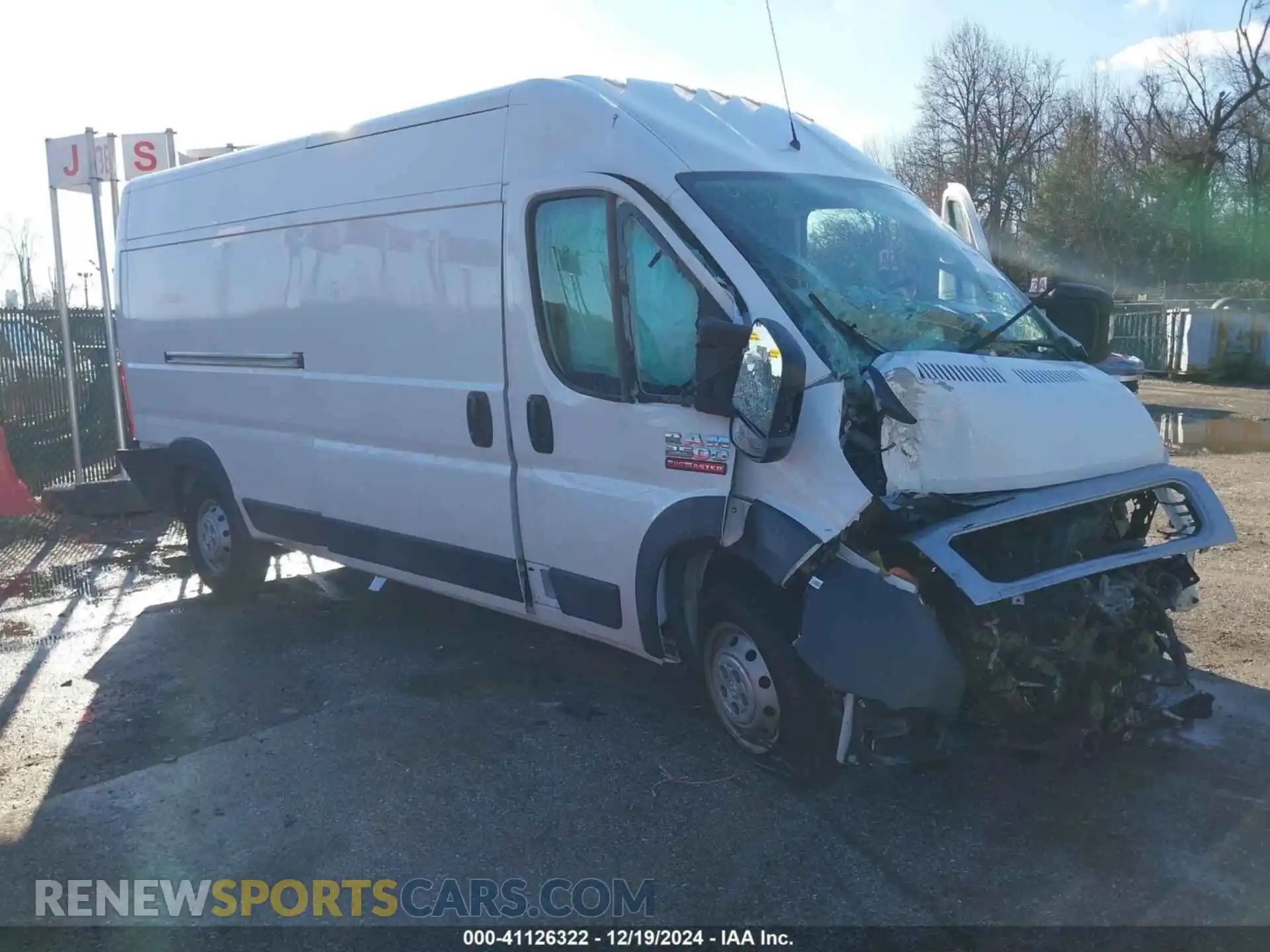 1 Photograph of a damaged car 3C6LRVDGXME554240 RAM PROMASTER 2500 2021