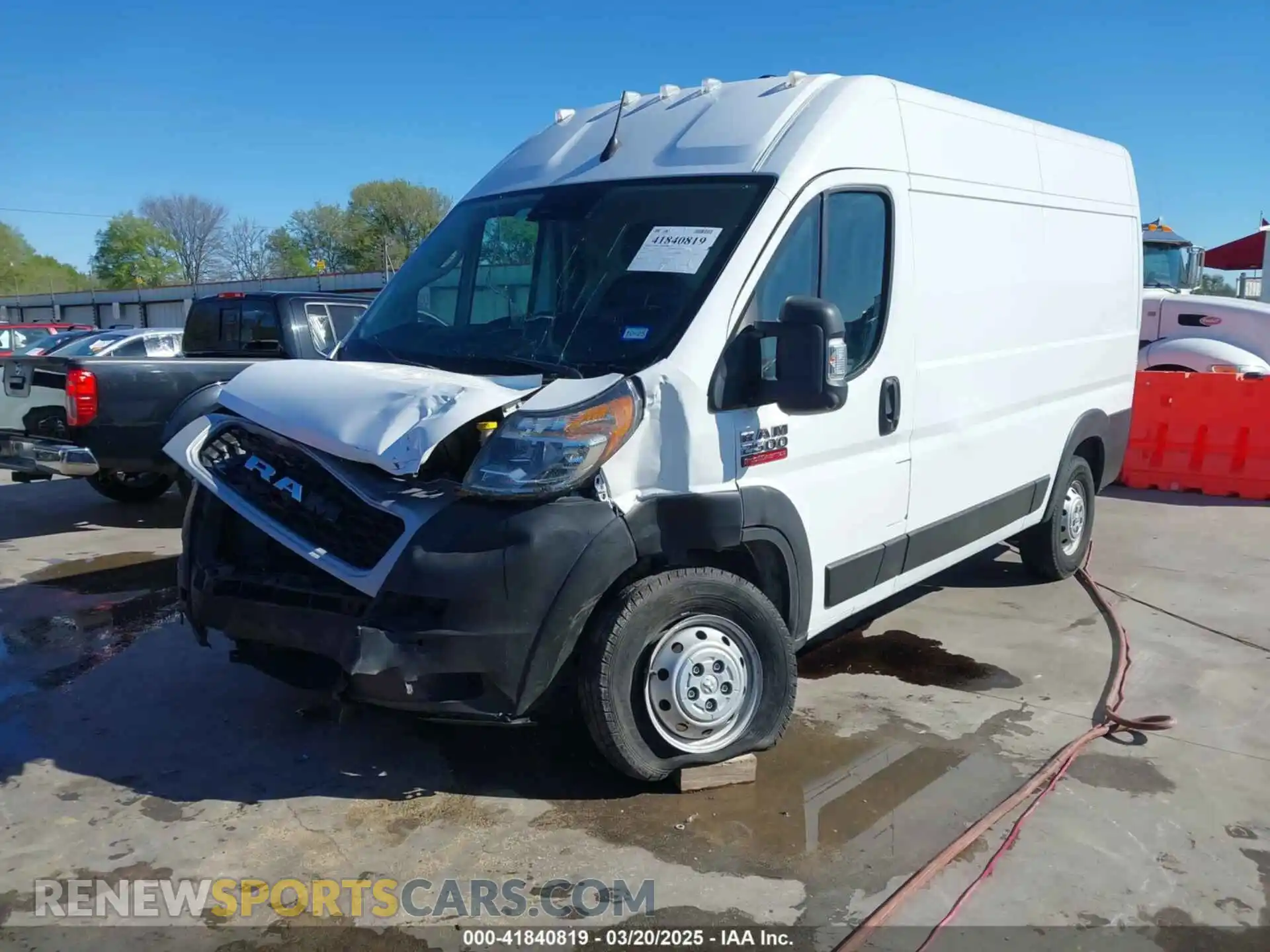 2 Photograph of a damaged car 3C6LRVCG4NE121127 RAM PROMASTER 2500 2022