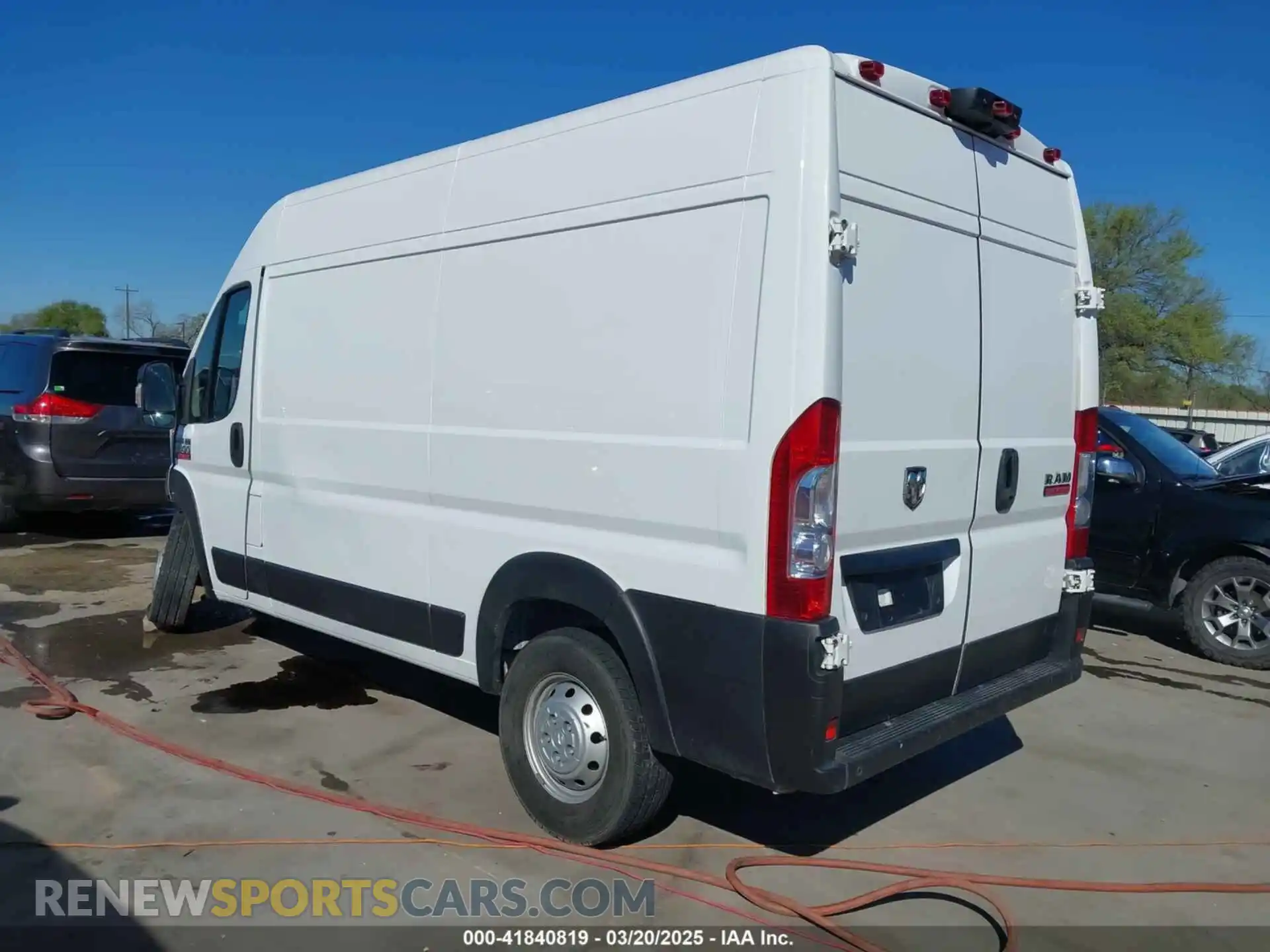 3 Photograph of a damaged car 3C6LRVCG4NE121127 RAM PROMASTER 2500 2022
