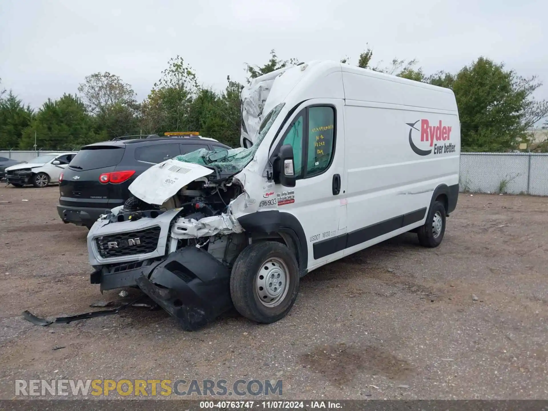 2 Фотография поврежденного автомобиля 3C6LRVDG3NE110280 RAM PROMASTER 2500 2022