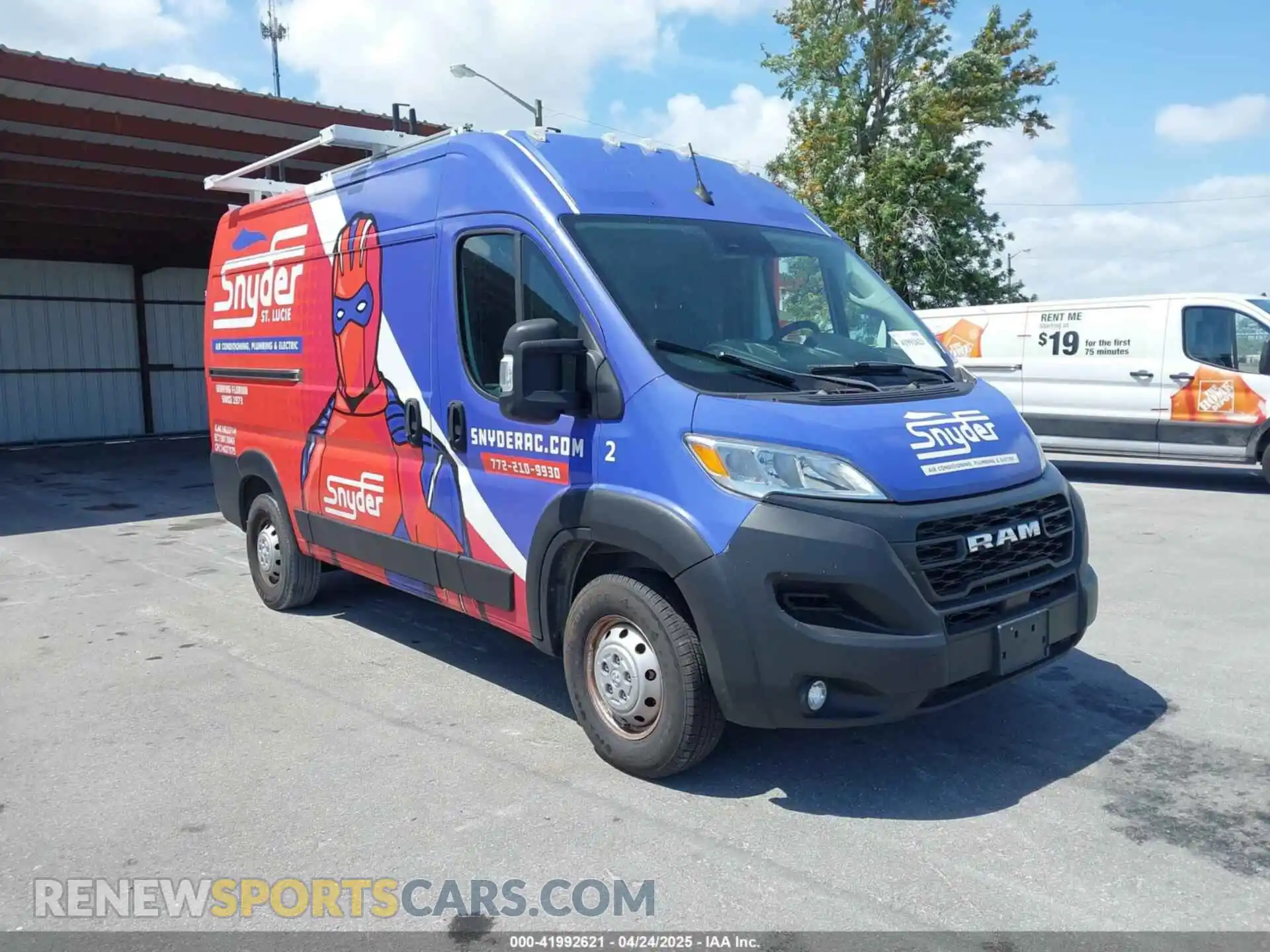 1 Photograph of a damaged car 3C6LRVCG0PE520927 RAM PROMASTER 2500 2023
