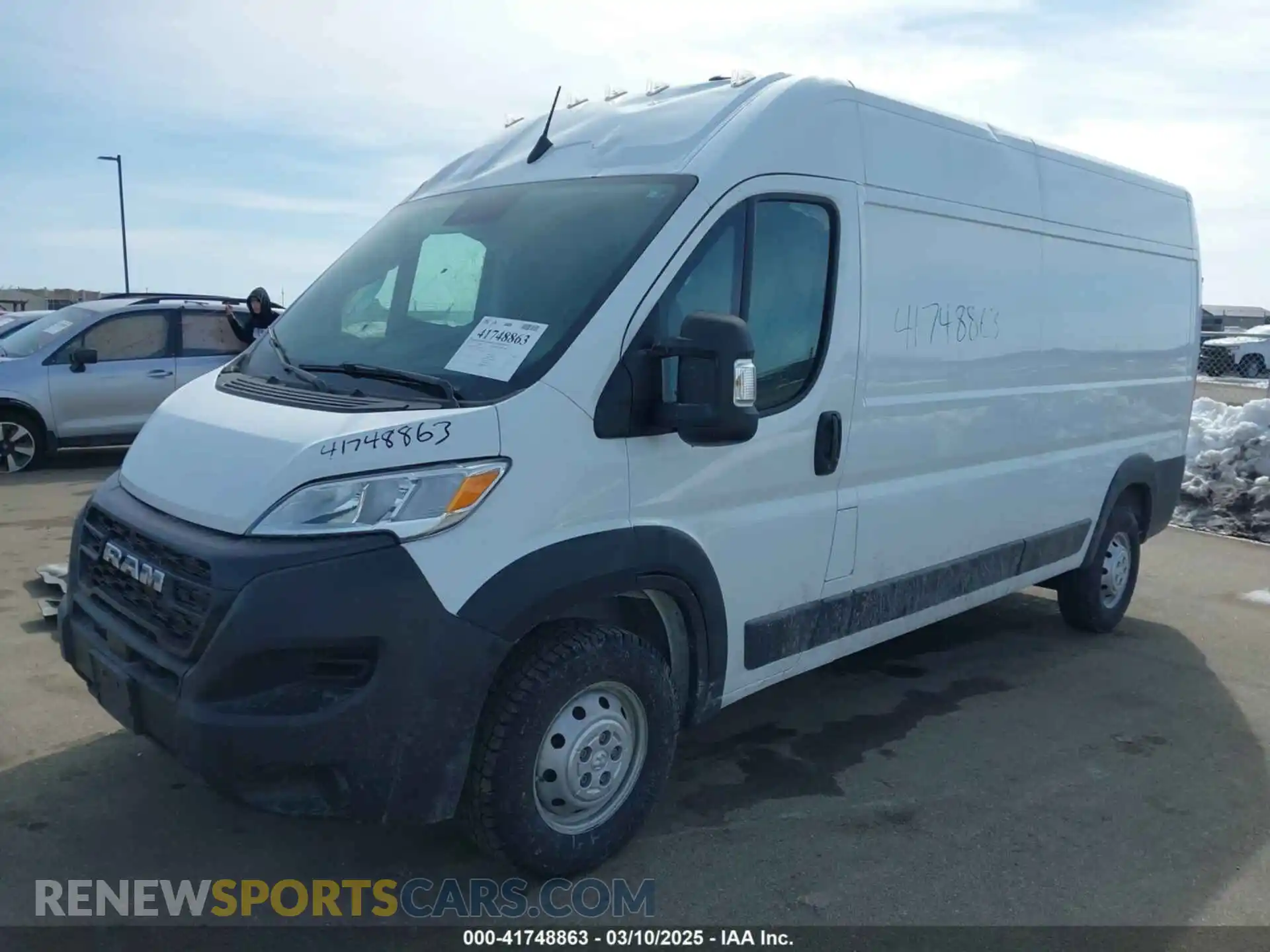 2 Photograph of a damaged car 3C6LRVDG9PE567047 RAM PROMASTER 2500 2023