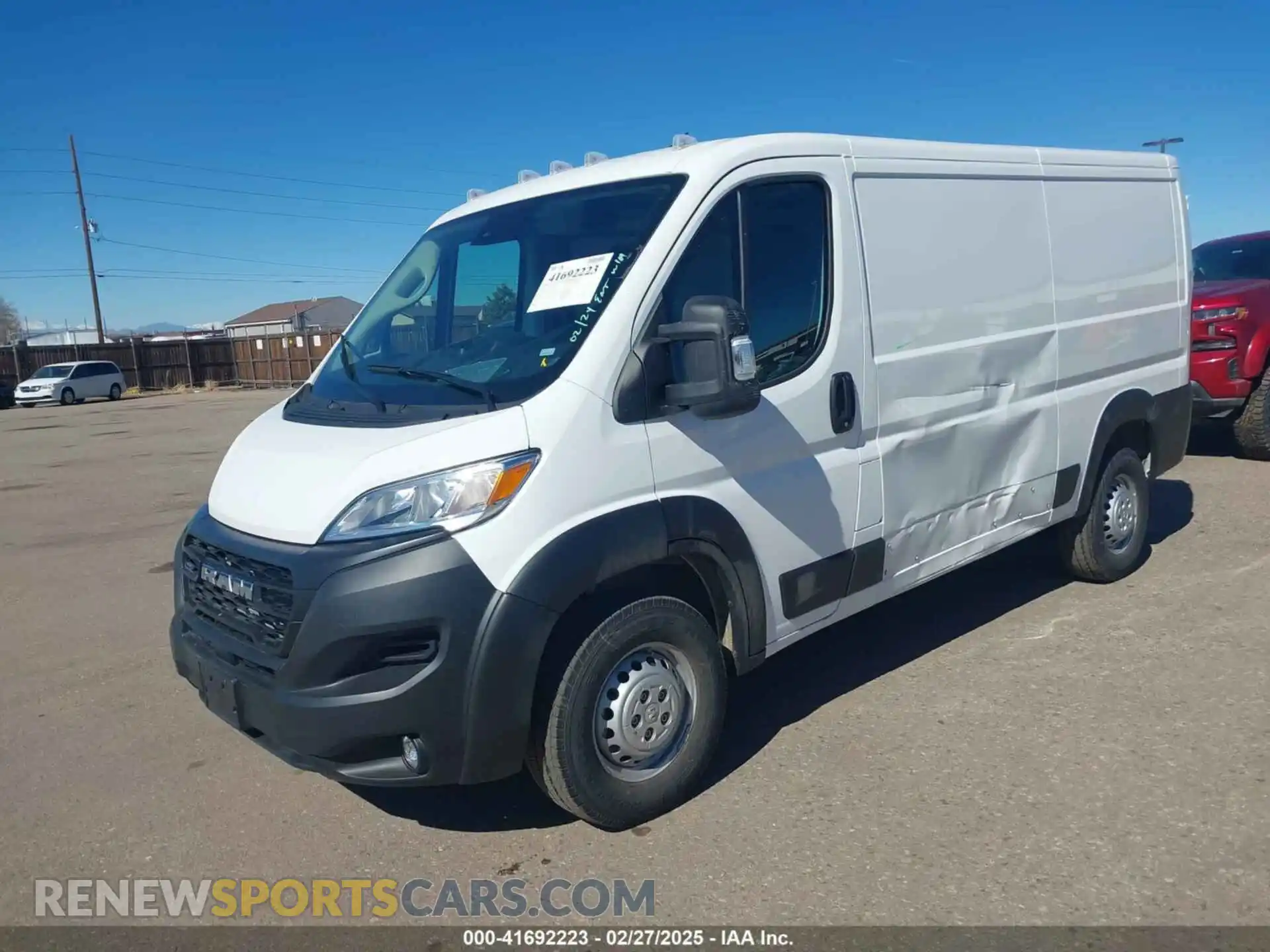 2 Photograph of a damaged car 3C6LRVVG4SE514098 RAM PROMASTER 2500 2025