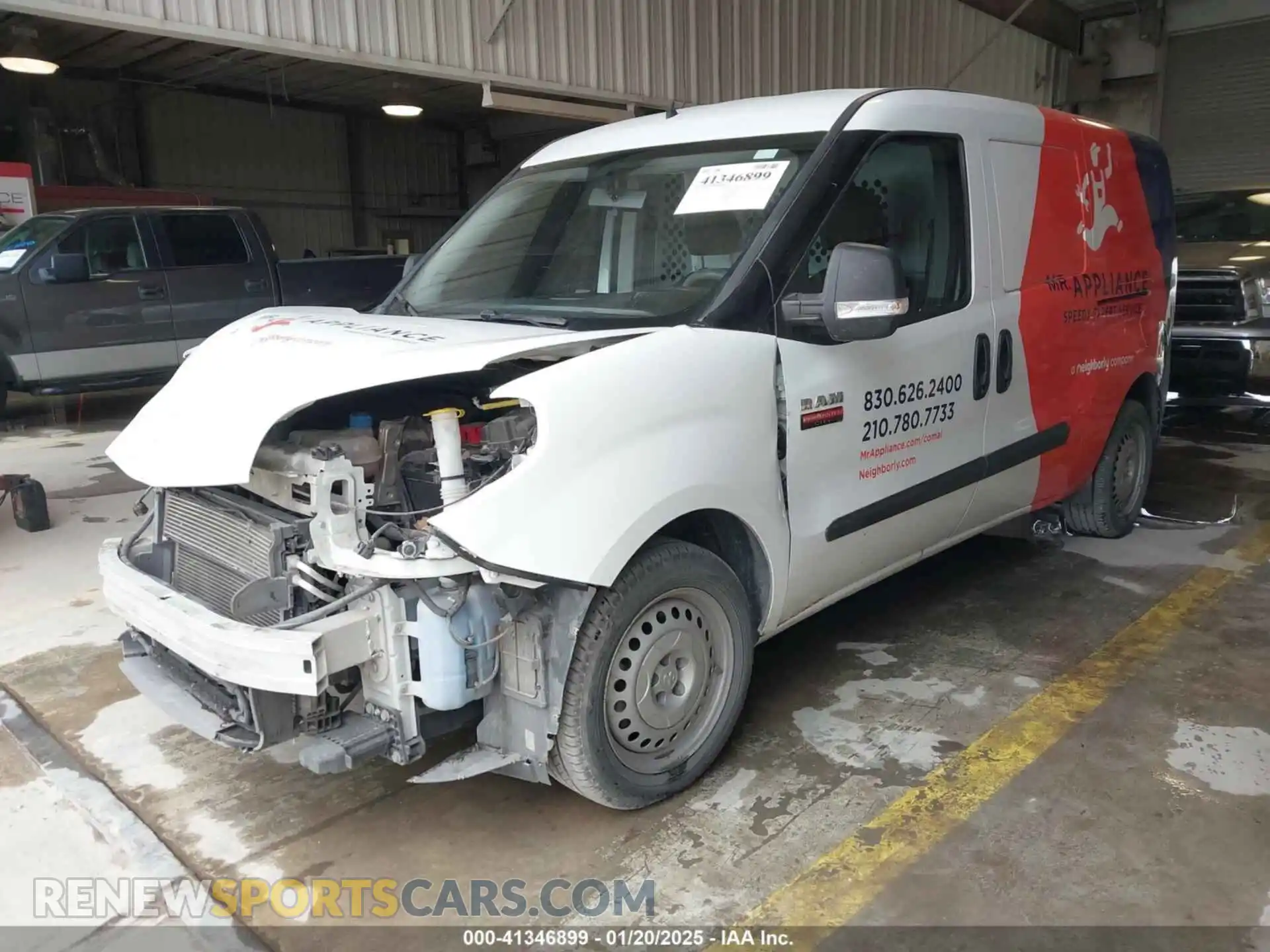2 Photograph of a damaged car ZFBHRFAB2M6V27216 RAM PROMASTER CITY 2021