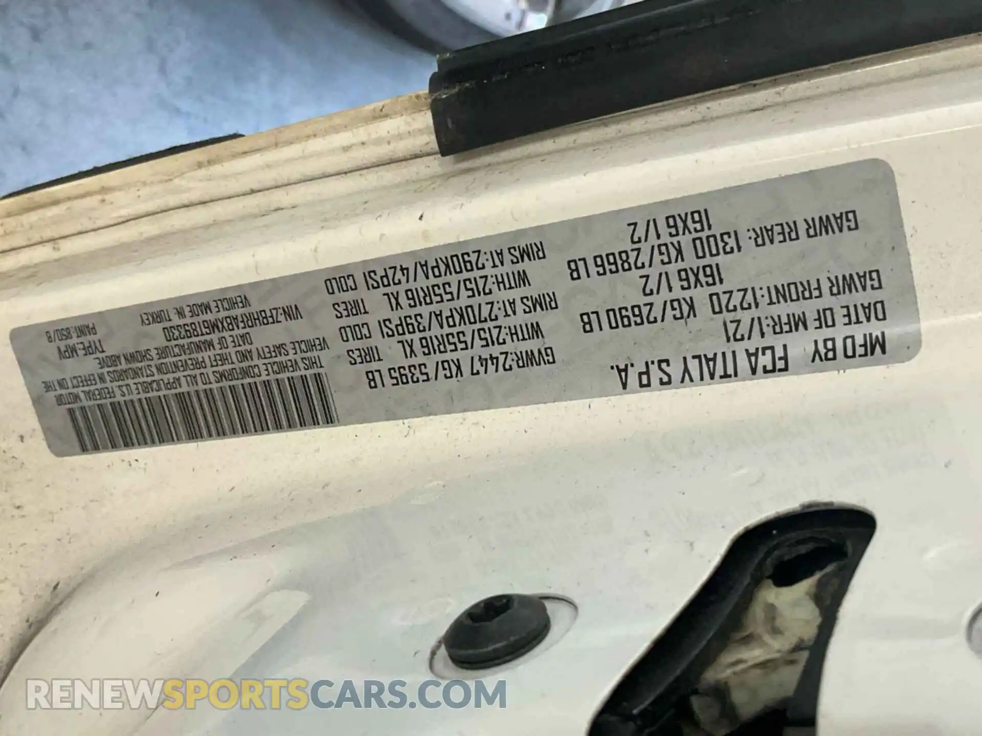 2 Photograph of a damaged car ZFBHRFABXM6T89330 RAM PROMASTER CITY 2021