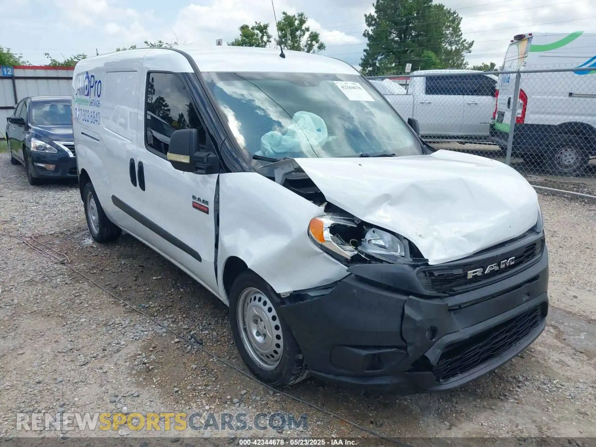 1 Photograph of a damaged car ZFBHRFABXM6U80386 RAM PROMASTER CITY 2021