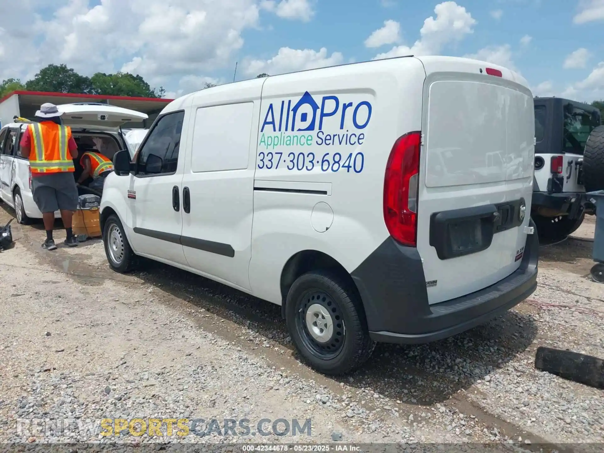 3 Photograph of a damaged car ZFBHRFABXM6U80386 RAM PROMASTER CITY 2021