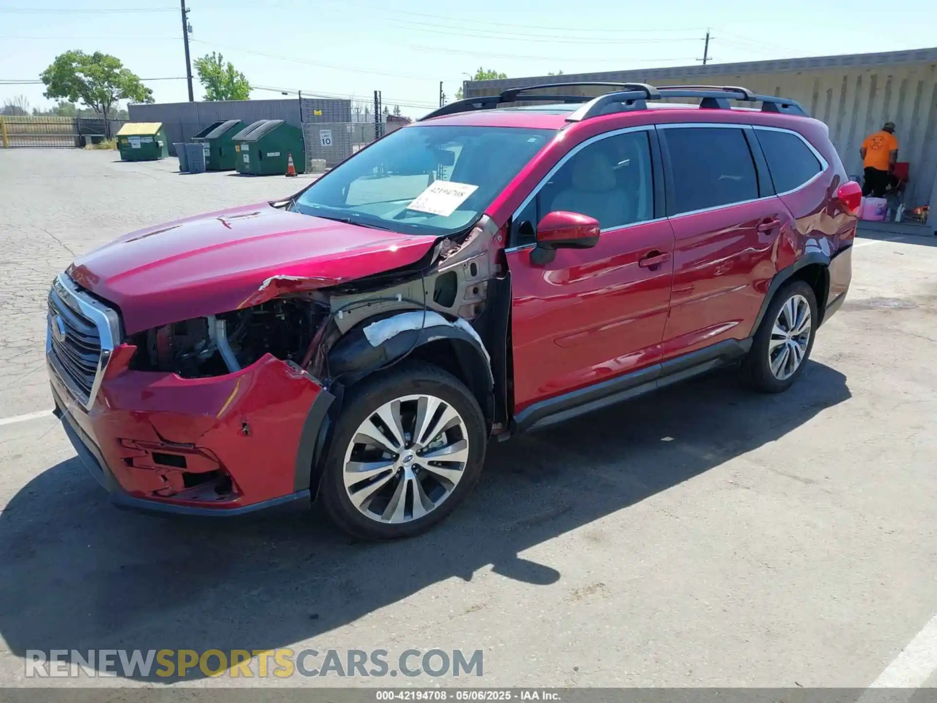 2 Photograph of a damaged car 4S4WMAHDXK3433088 SUBARU ASCENT 2019