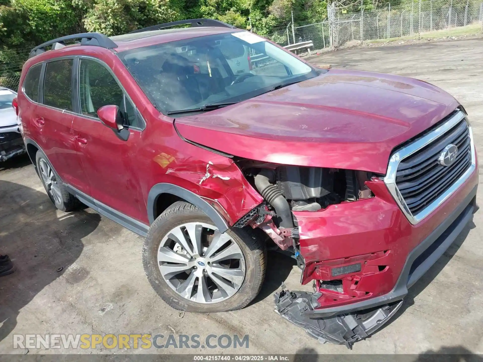 1 Photograph of a damaged car 4S4WMAPDXK3429107 SUBARU ASCENT 2019