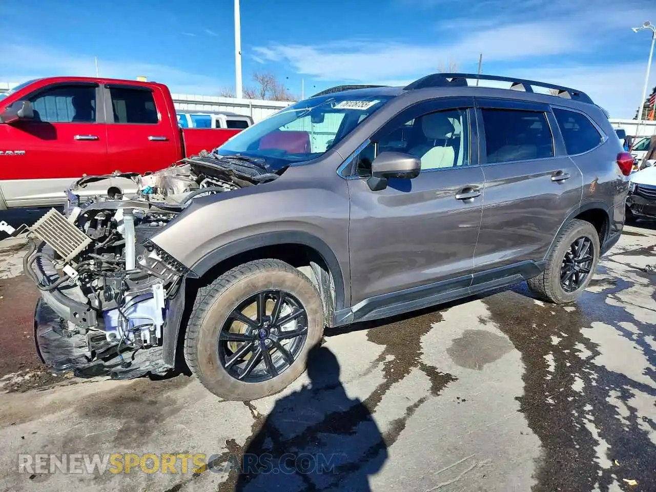 1 Photograph of a damaged car 4S4WMAHD7M3446223 SUBARU ASCENT 2021