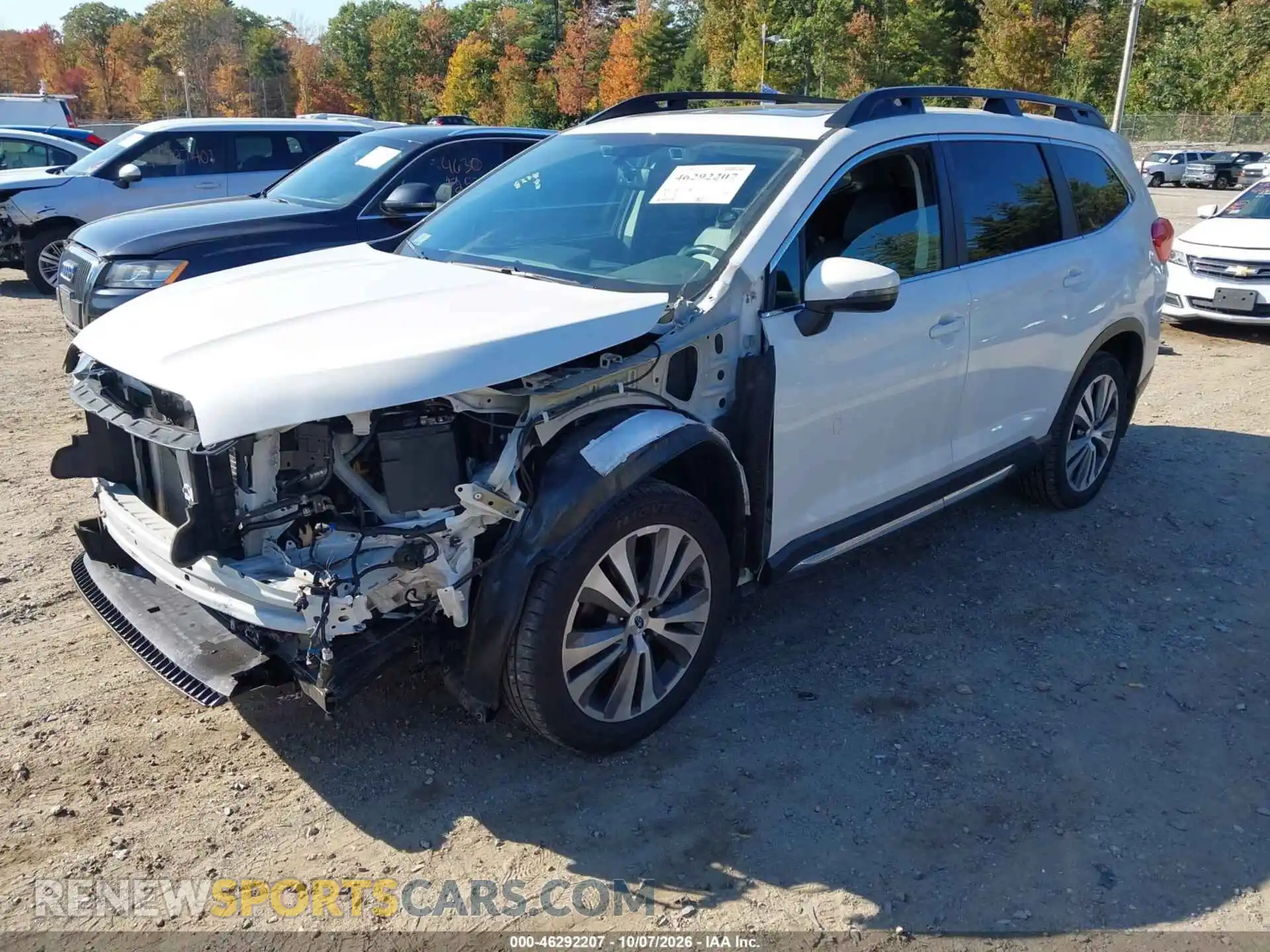 2 fotografías del automóvil dañado 4S4WMAPD2N3443622 SUBARU ASCENT 2022