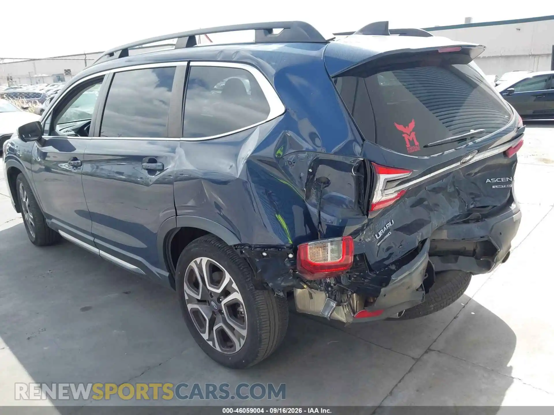 3 Фотография поврежденного автомобиля 4S4WMAUD3P3410121 SUBARU ASCENT 2023