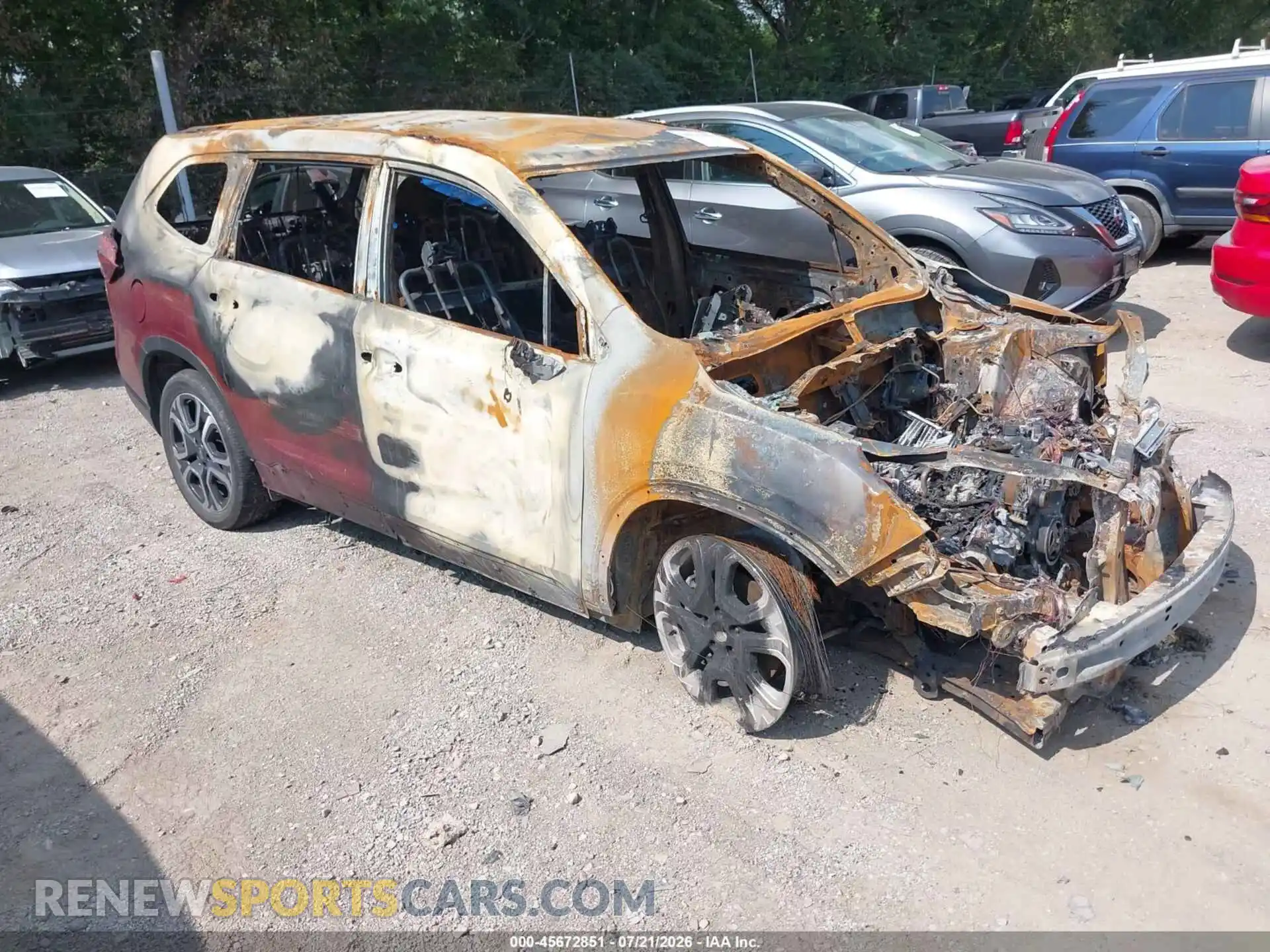 1 Photograph of a damaged car 4S4WMASD0R3422281 SUBARU ASCENT 2024
