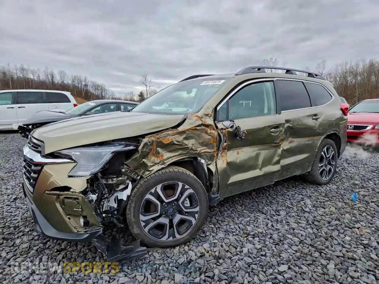 1 Photograph of a damaged car 4S4WMAUD5R3416070 SUBARU ASCENT 2024