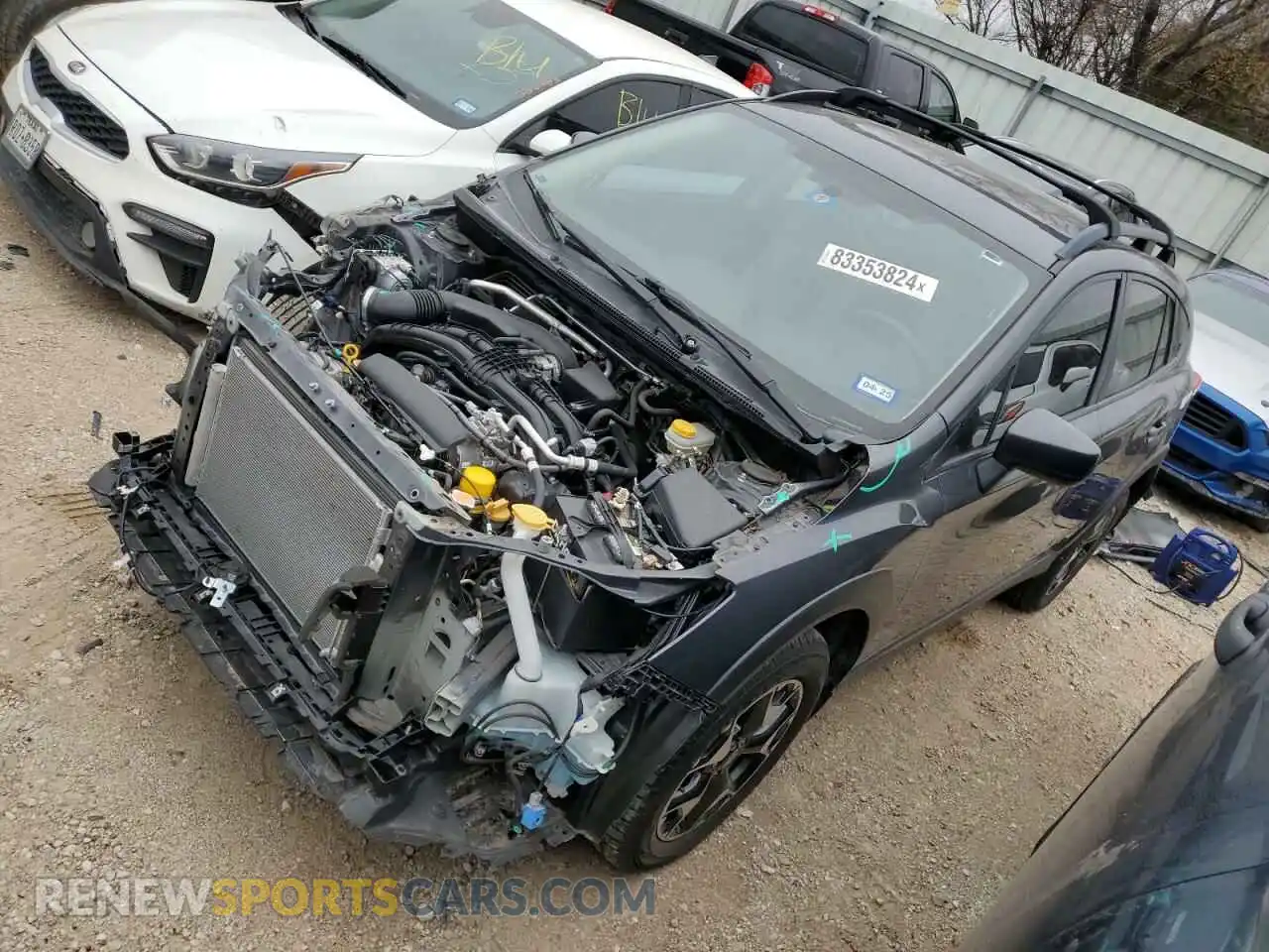 1 Photograph of a damaged car JF2GTAPC8L8225544 SUBARU CROSSTREK 2020