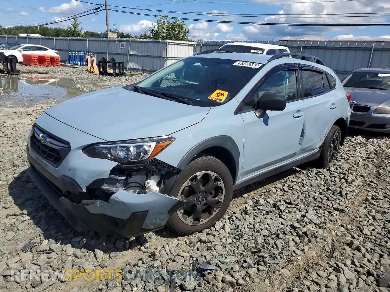 1 Photograph of a damaged car JF2GTABC9M8264667 SUBARU CROSSTREK 2021