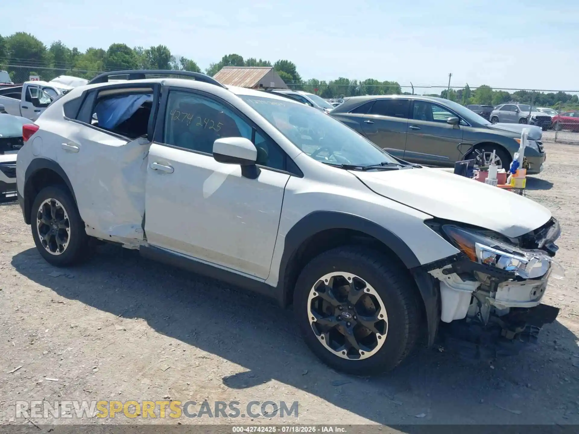 1 Photograph of a damaged car JF2GTACC7M9291066 SUBARU CROSSTREK 2021