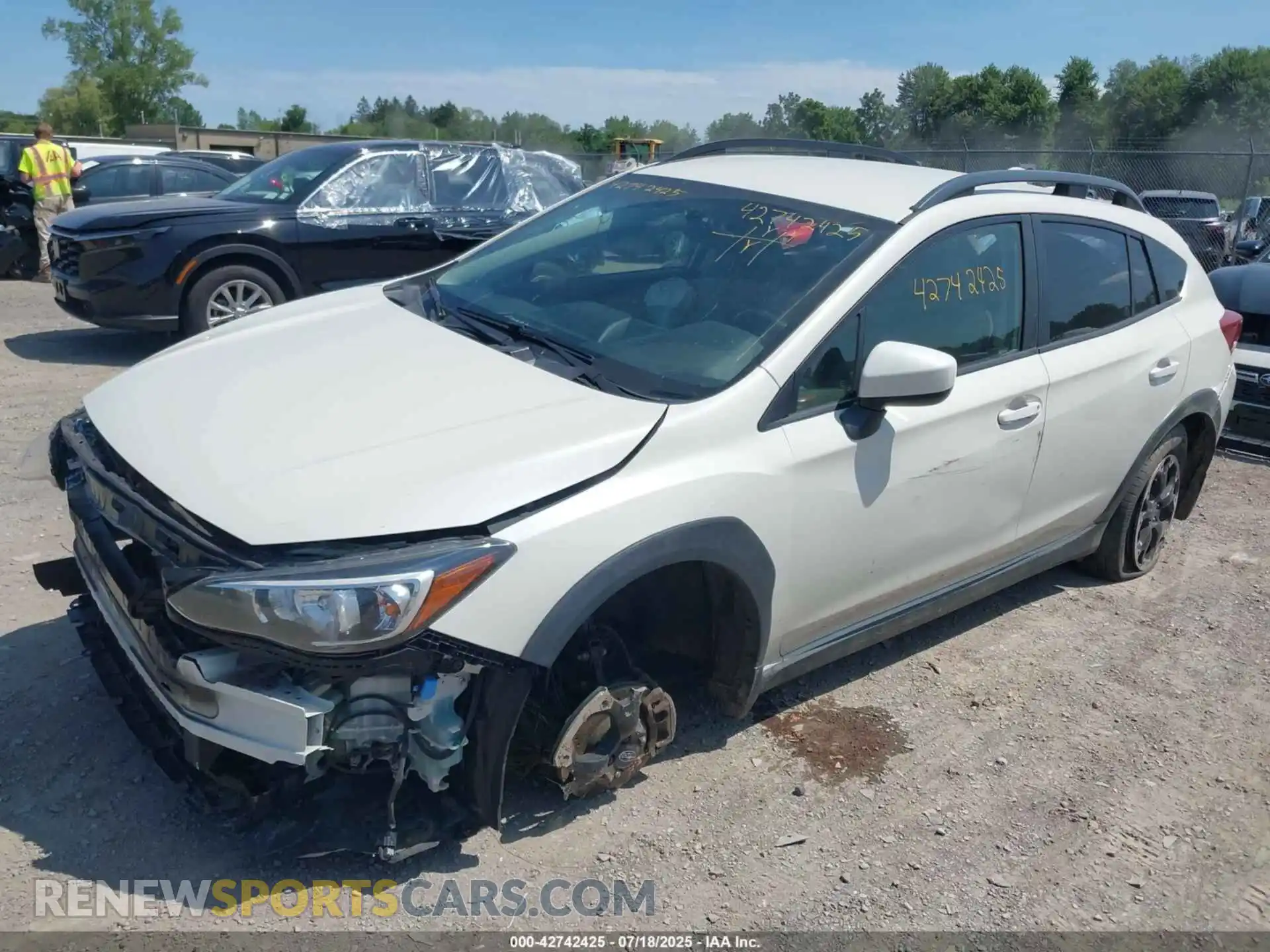 2 Photograph of a damaged car JF2GTACC7M9291066 SUBARU CROSSTREK 2021