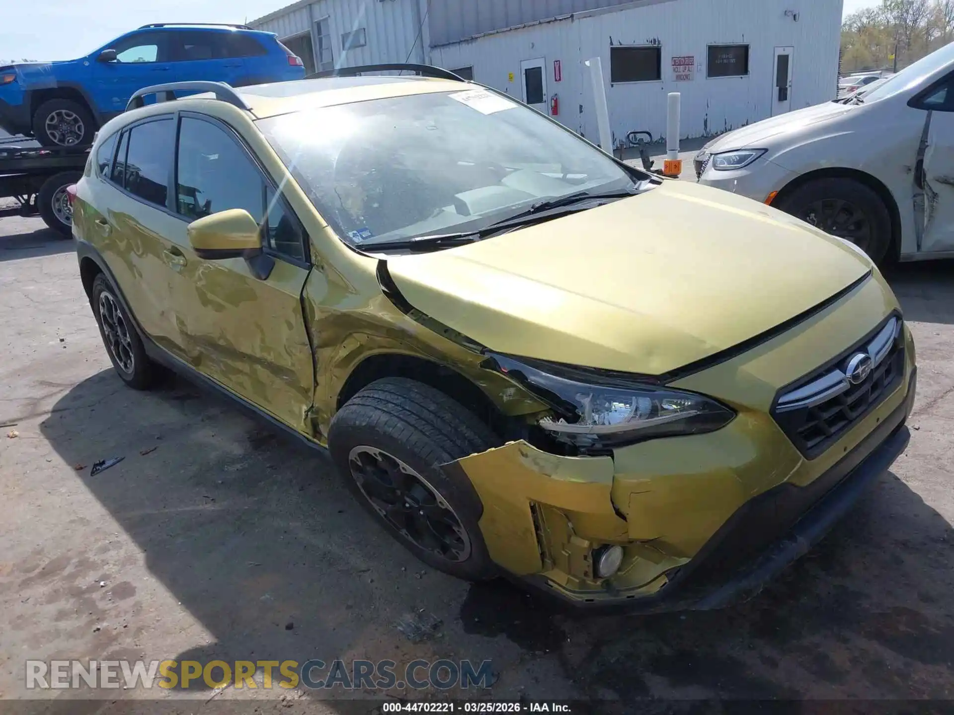 1 Photograph of a damaged car JF2GTAEC3MH665496 SUBARU CROSSTREK 2021