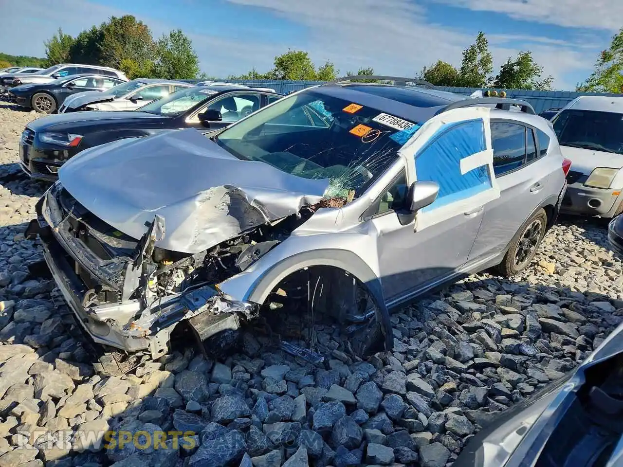 1 Photograph of a damaged car JF2GTAEC4M8285132 SUBARU CROSSTREK 2021