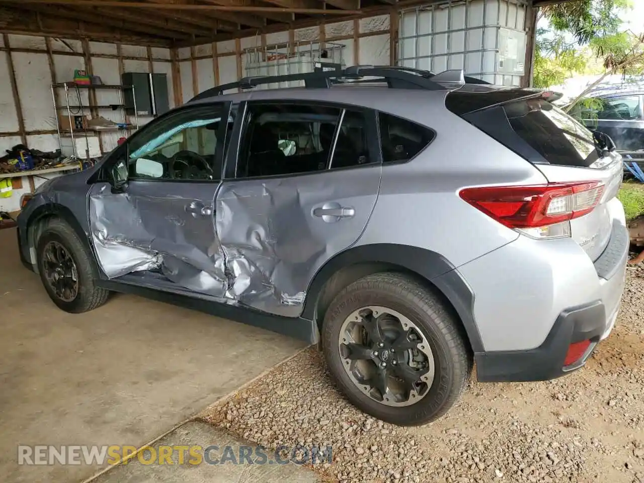 2 Photograph of a damaged car JF2GTAEC6M8673821 SUBARU CROSSTREK 2021