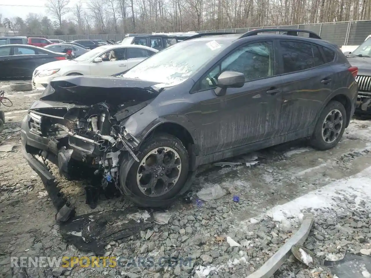1 Photograph of a damaged car JF2GTAEC7M8651410 SUBARU CROSSTREK 2021