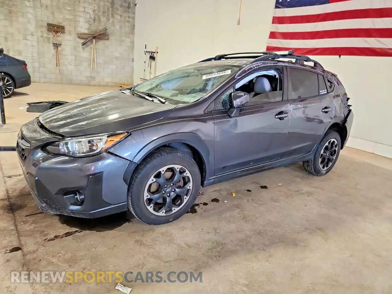 1 Photograph of a damaged car JF2GTAEC8M8672282 SUBARU CROSSTREK 2021
