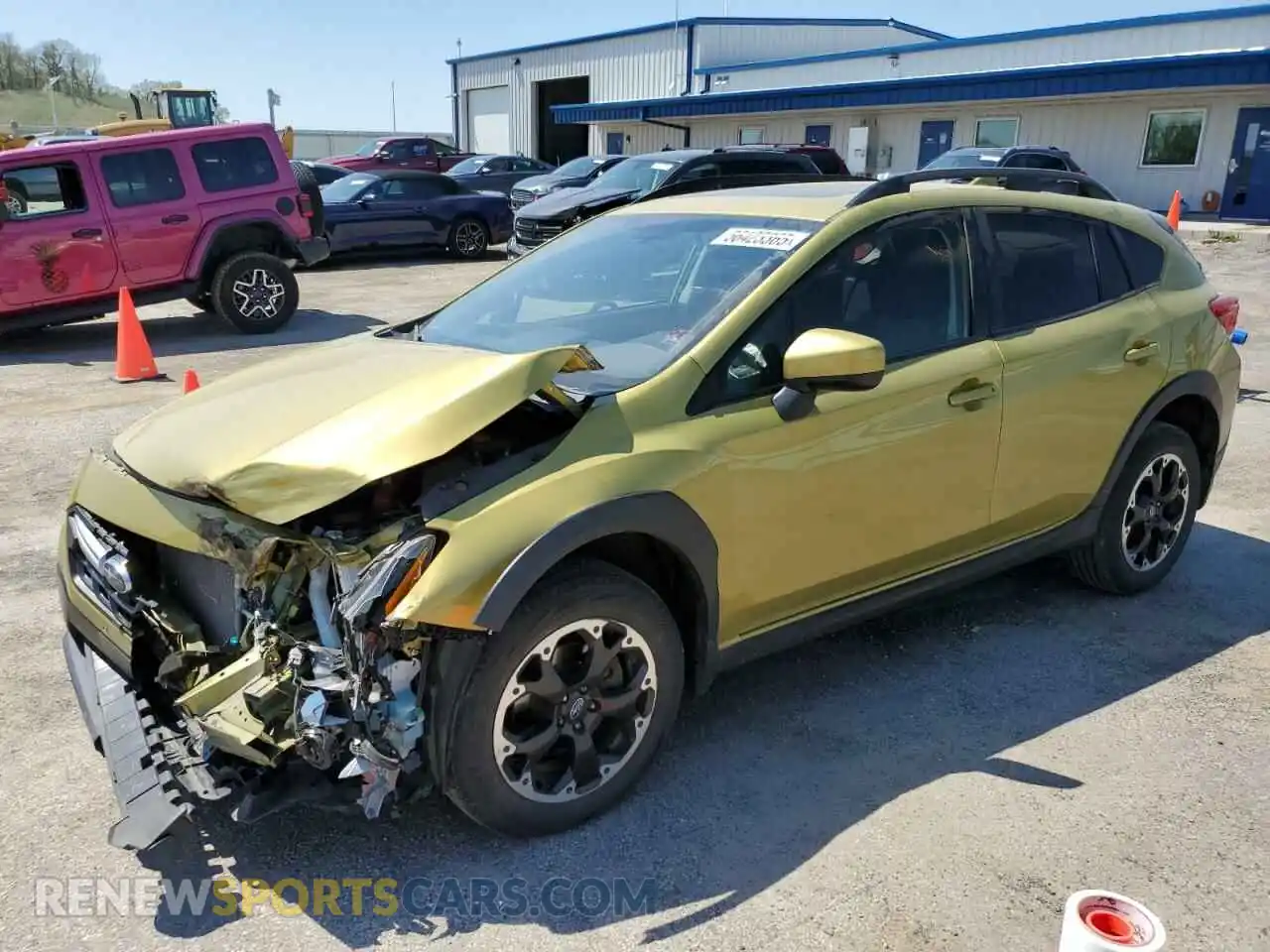 1 Photograph of a damaged car JF2GTAEC9MH290133 SUBARU CROSSTREK 2021